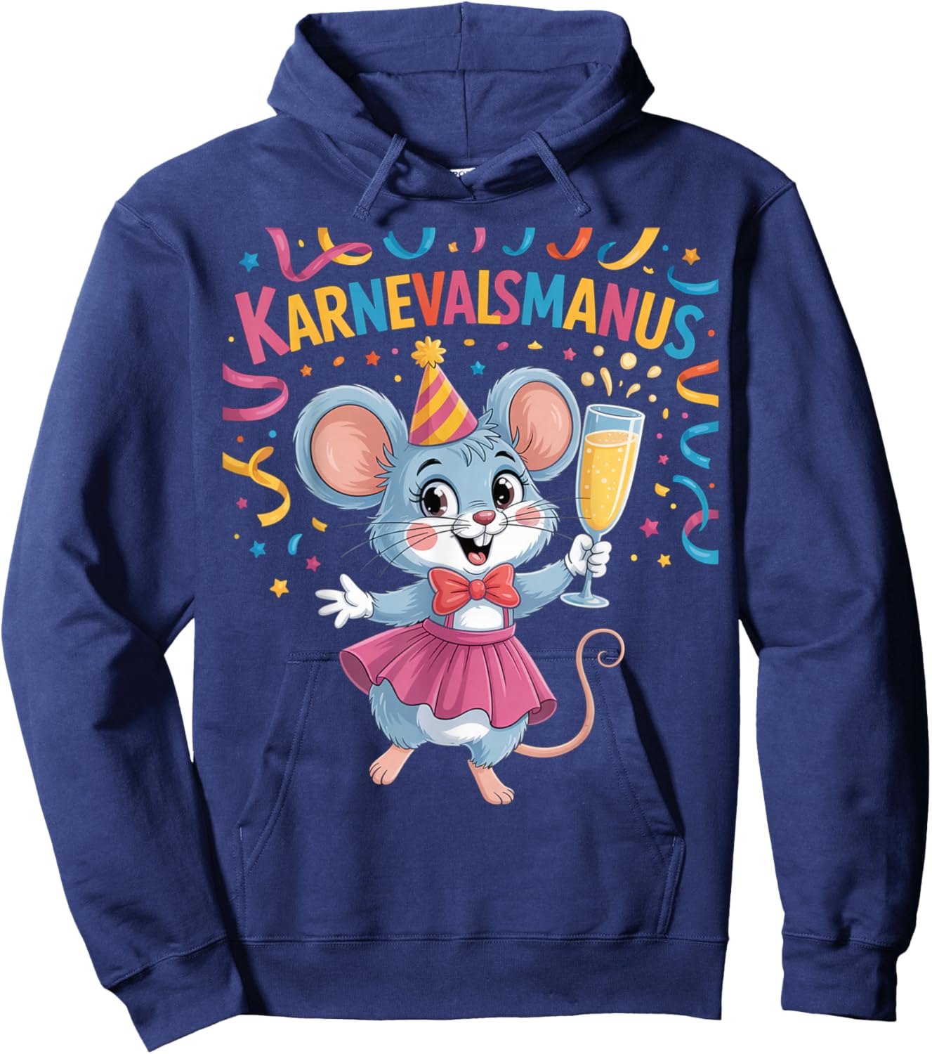 Carnival Mouse Cologne Alaaf Women's Costume Party Mouse Hoodie - Hoodie | Navy