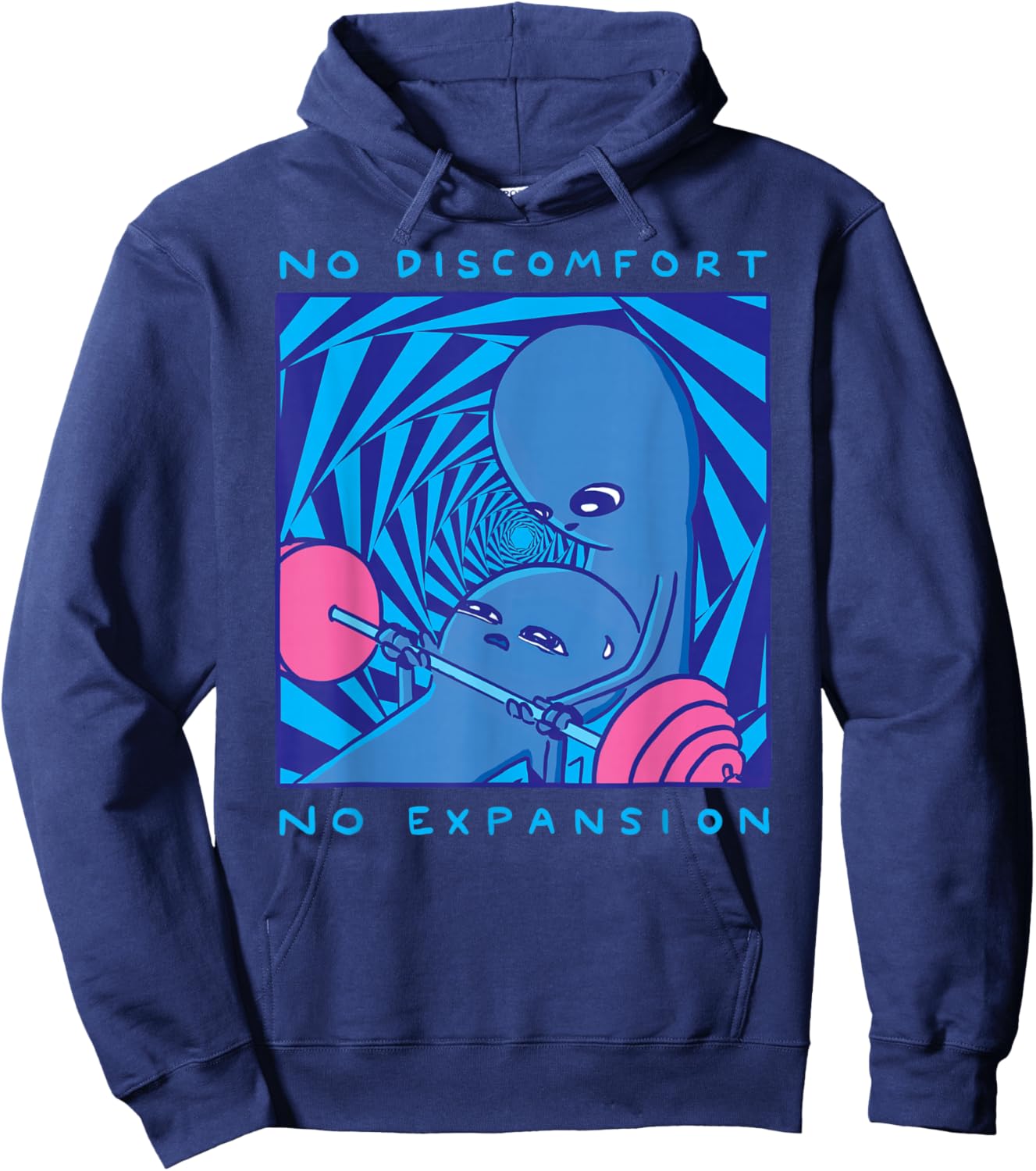 Threadless Nathan W. Pyle Strange Planet Expansion Graphic Hoodie - Hoodie | Navy