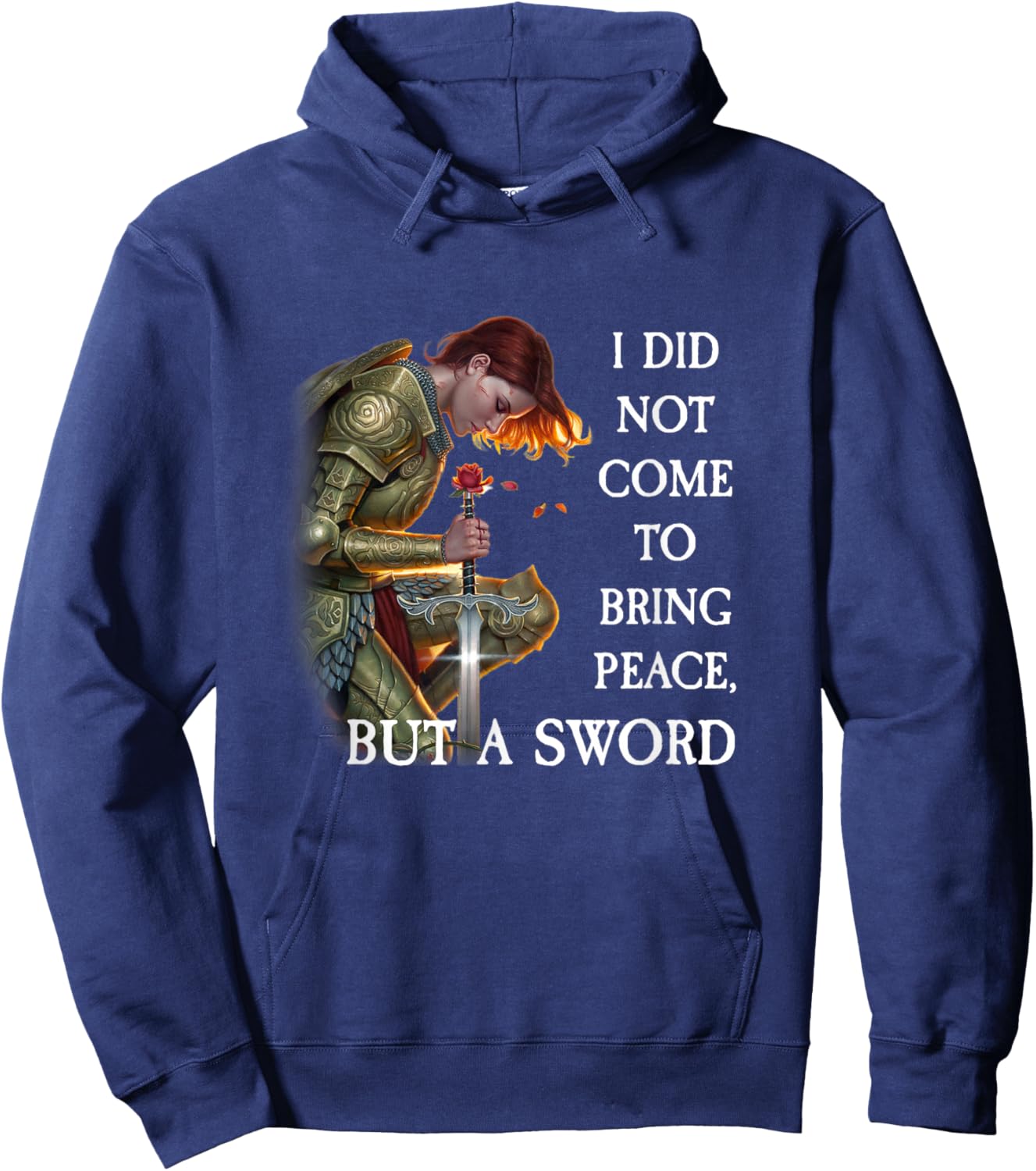 I Did Not Come to Bring Peace But a Sword Hoodie - Hoodie | Navy