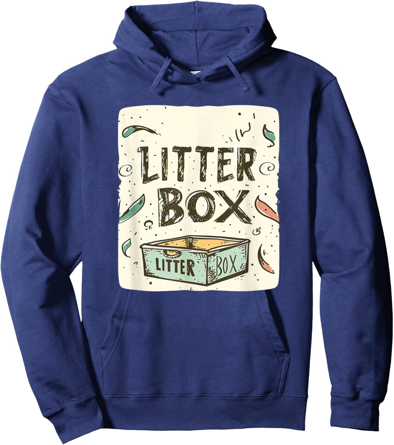Fun Litter Box Speech Costume Hoodie - Hoodie | Navy