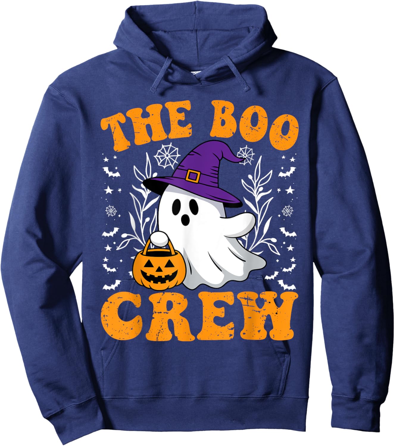 Halloween Ghost The Boo Crew Costume Matching Men Women Kids Hoodie - Hoodie | Navy