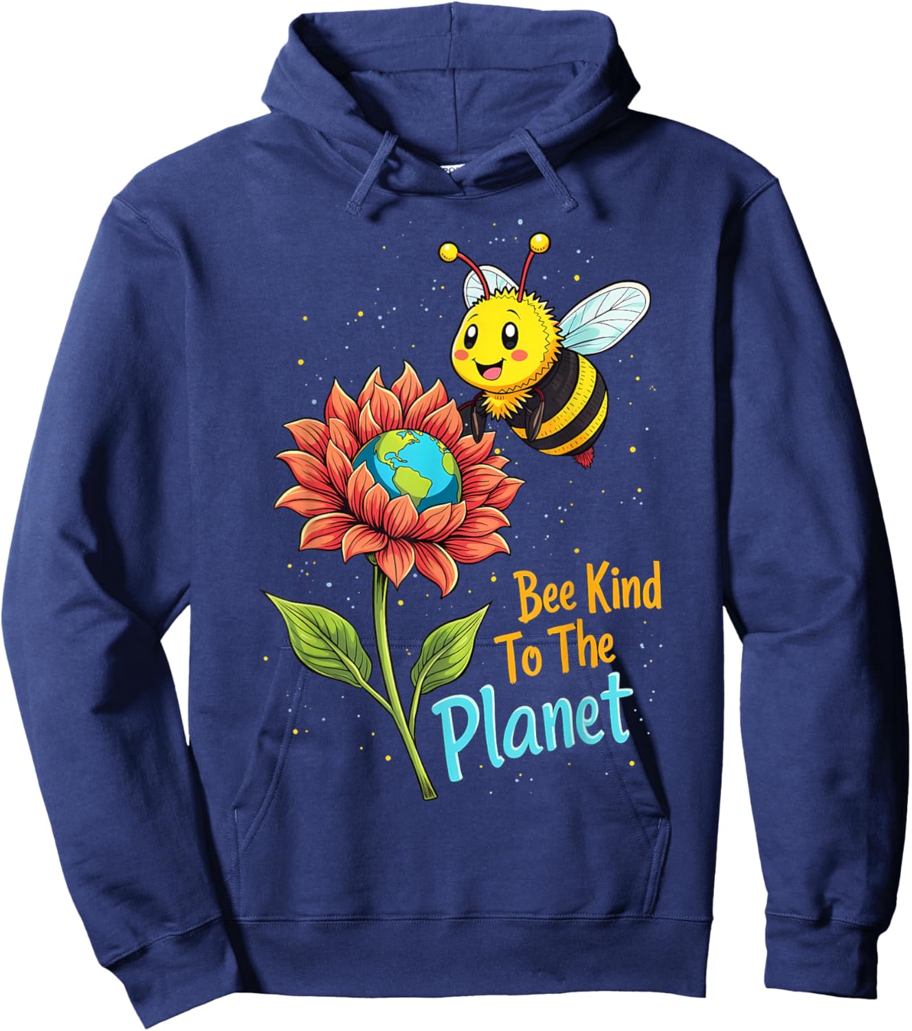 Save The Bees Save Earth Day Environmental Hoodie - Hoodie | Navy