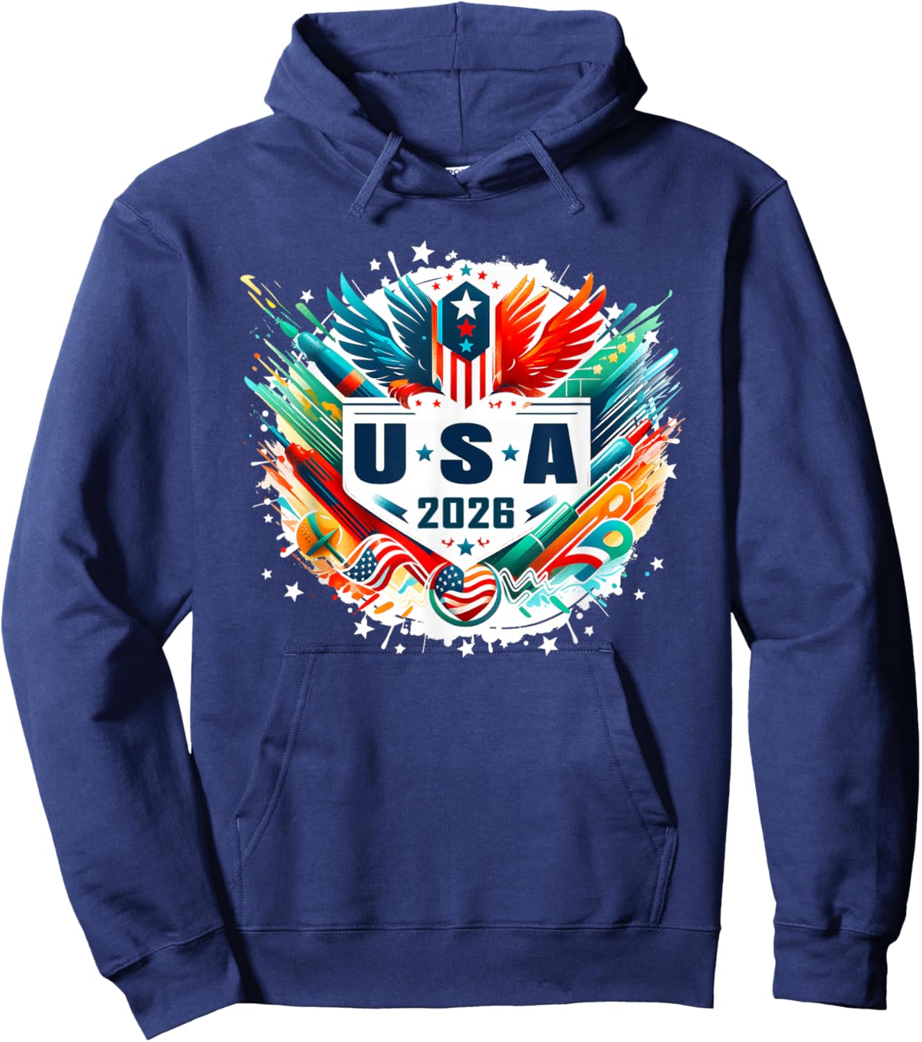 USA 2026 Go United States Sport USA Team 2026 USA Hoodie - Hoodie | Navy