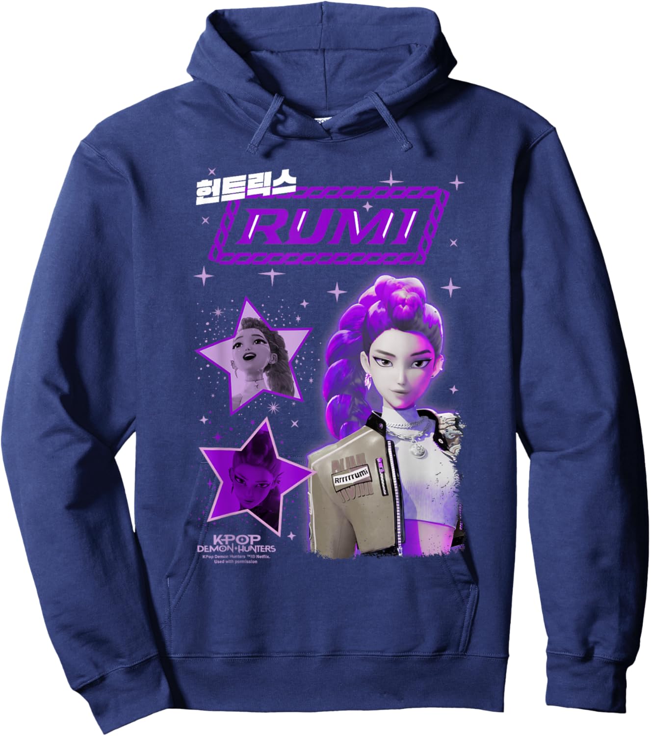KPop Demon Hunters Huntrix Rumi Popstar Hoodie - Hoodie | Navy