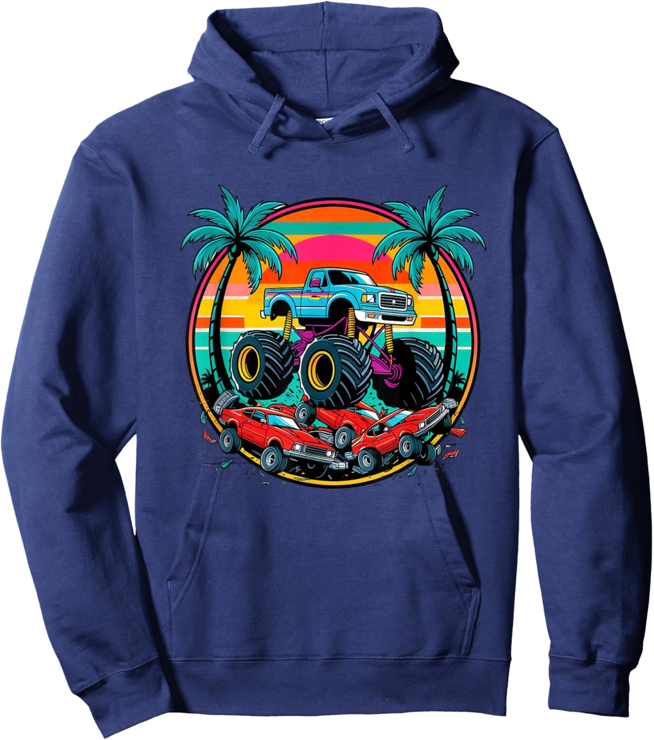 Monster Truck Monster Truck Jam Hoodie - Hoodie | Navy
