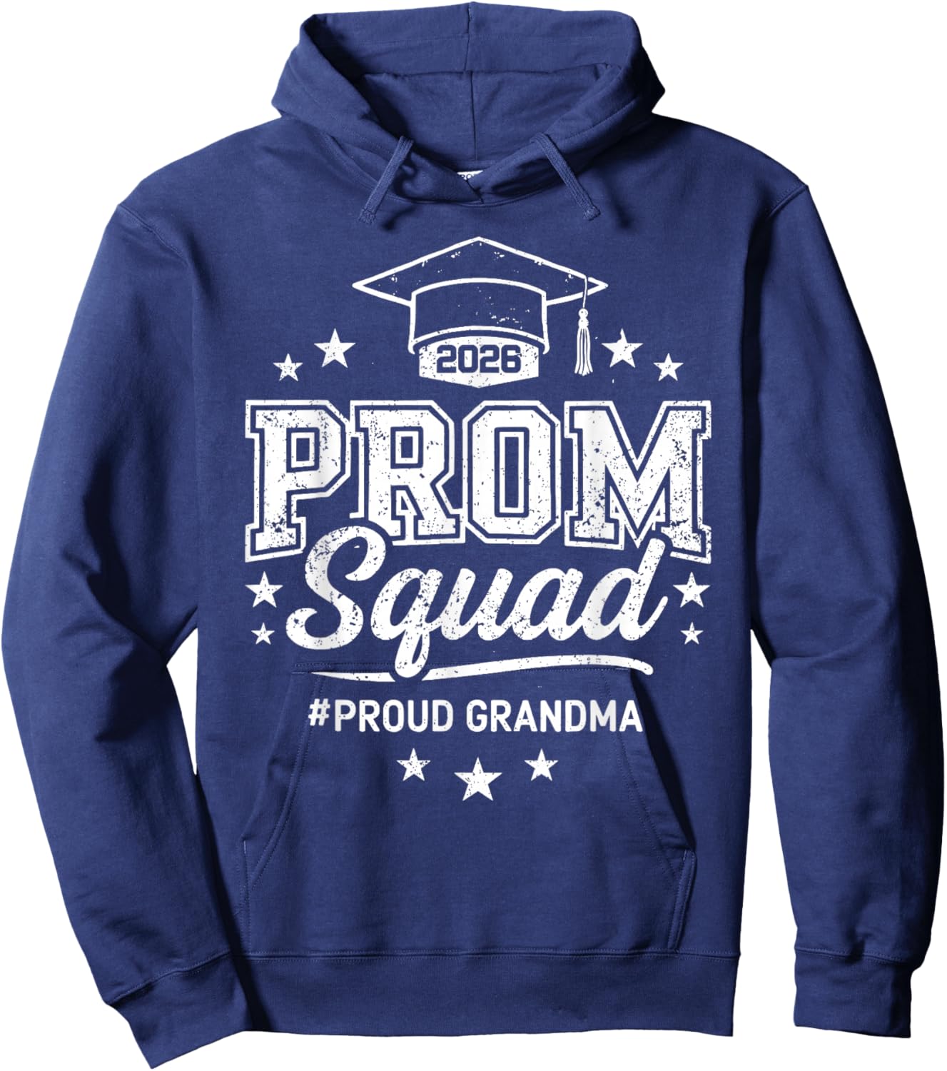 Prom Squad 2026 Proud Grandma Graduation Hoodie - Hoodie | Navy
