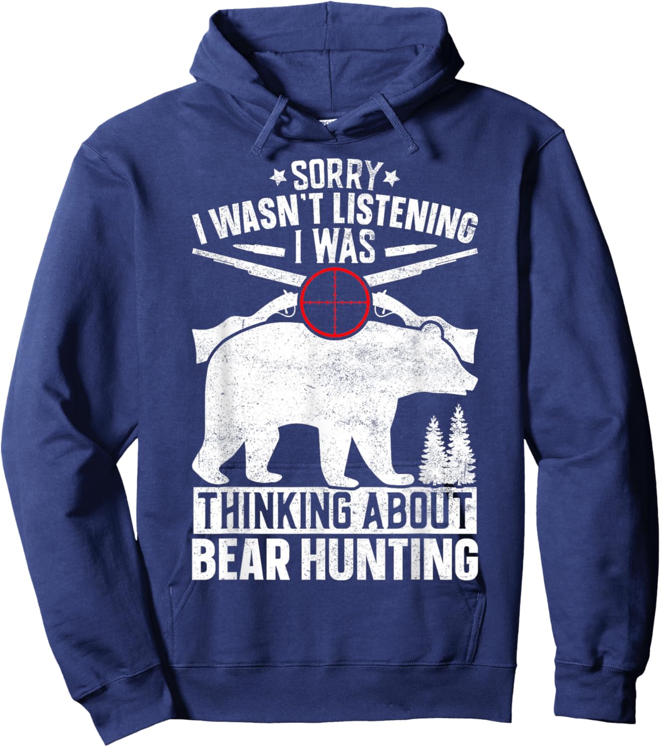 Bear Hunting Hoodie - Hoodie | Navy