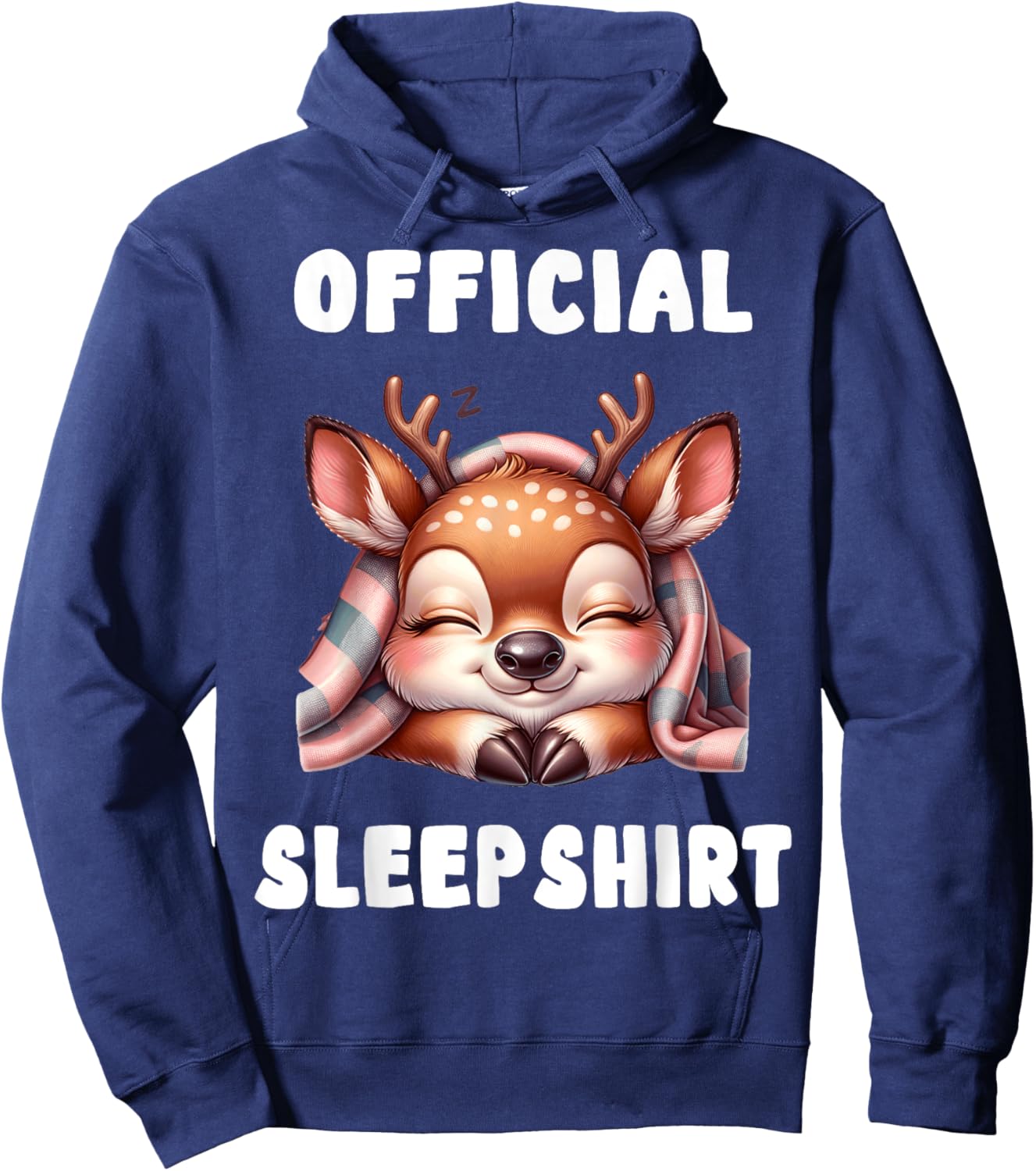 Deer - Official Sleepshirt Pajamas Nightgown Hoodie - Hoodie | Navy