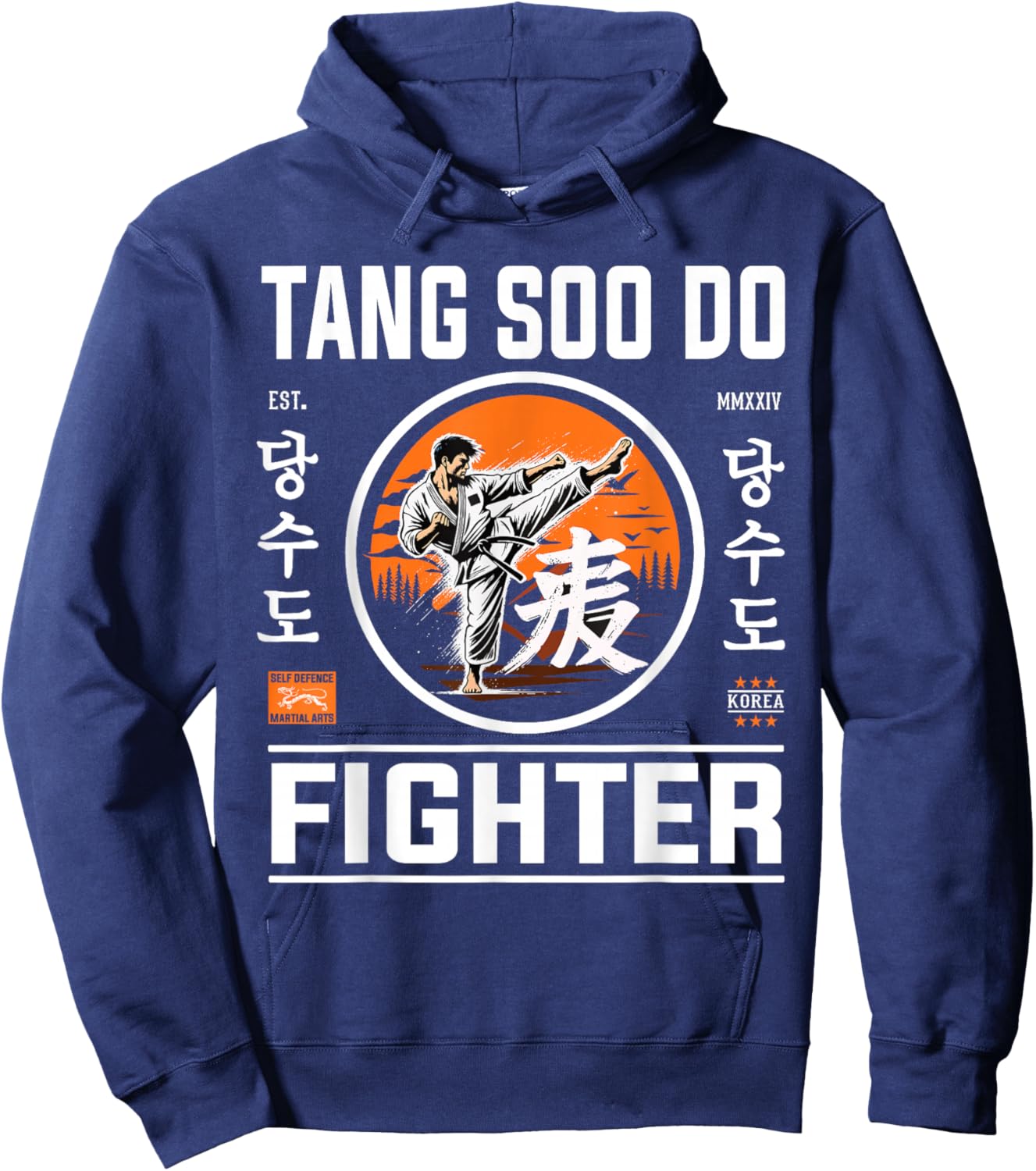 Tang Soo Do Fighter - For the Fan of Korean Karate Hoodie - Hoodie | Navy