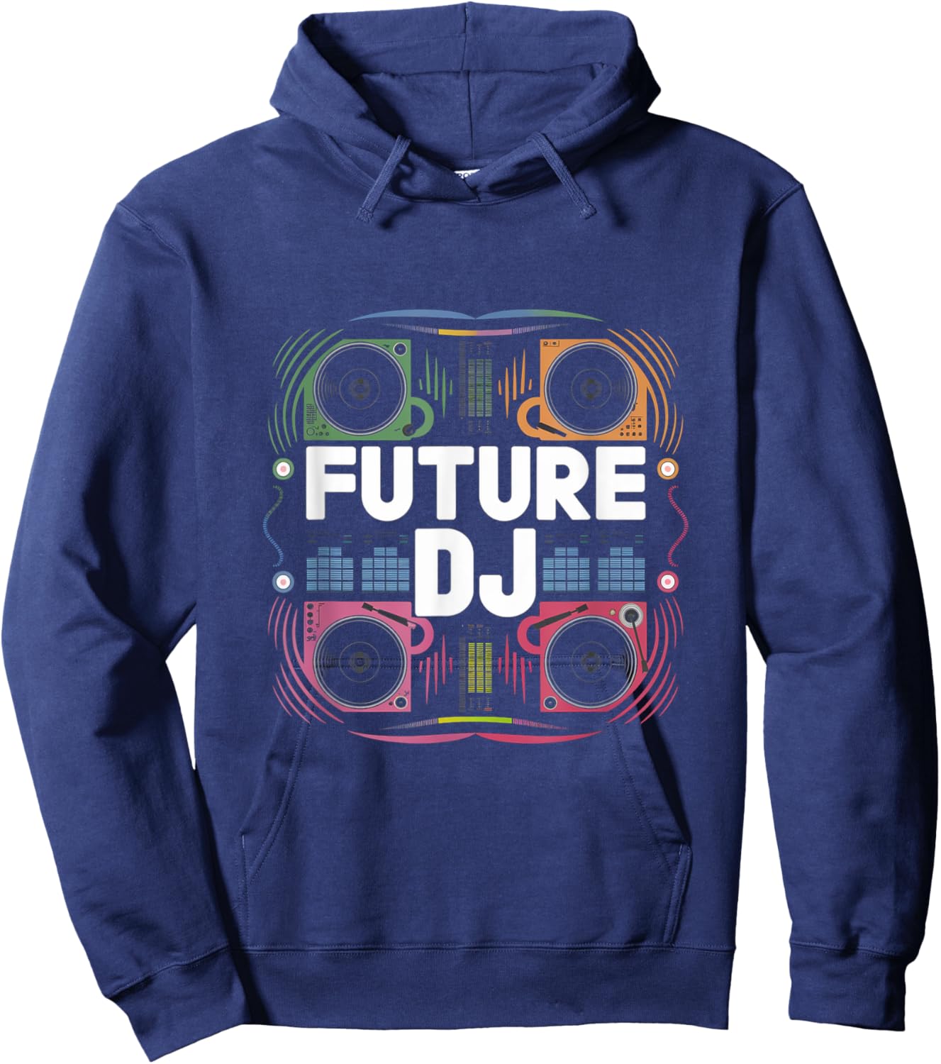 Future DJ Musician Toddler Graduation Kids School Women Men Hoodie - Hoodie | Navy
