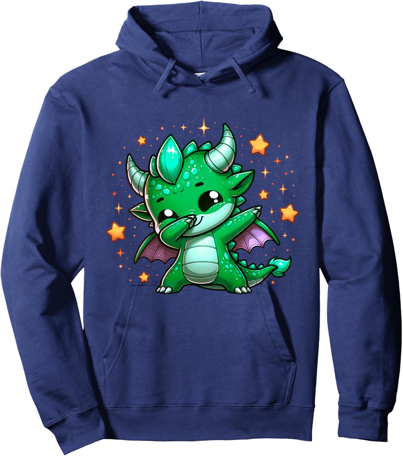 Dragon Dabbing Cute Ren Faire Graphic Toddler Girl Boy Funny Hoodie - Hoodie | Navy