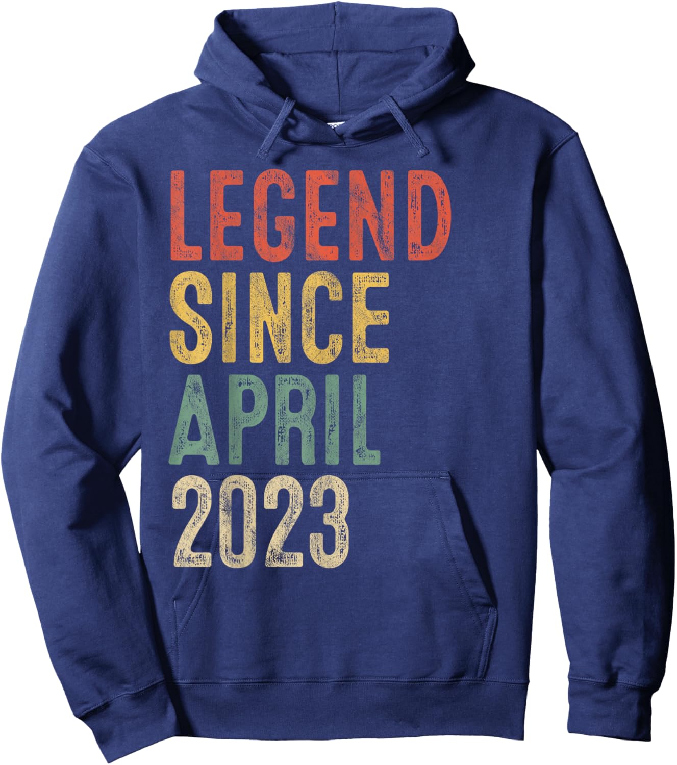 Legend April 2023 3rd Birthday Boy Girl 3 Year Old Hoodie - Hoodie | Navy