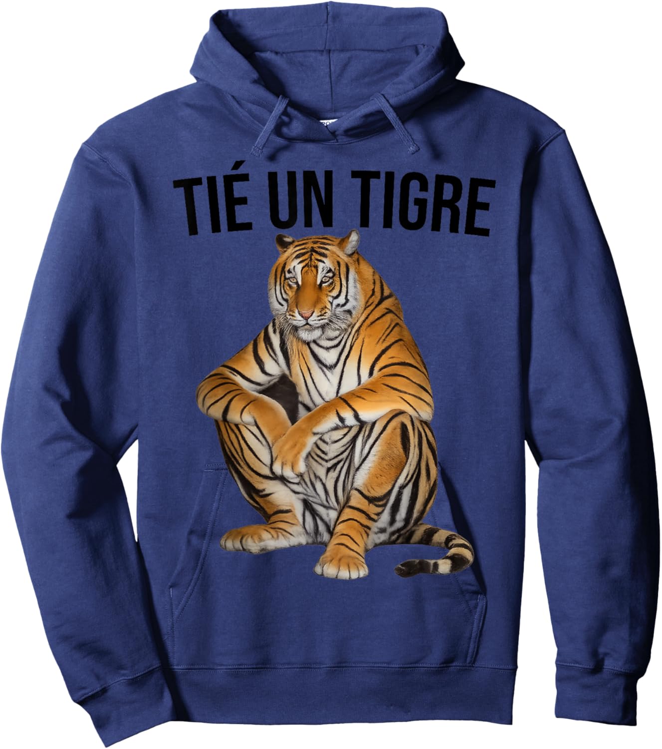 T Shirt Tié Un Tigre Hoodie - Hoodie | Navy