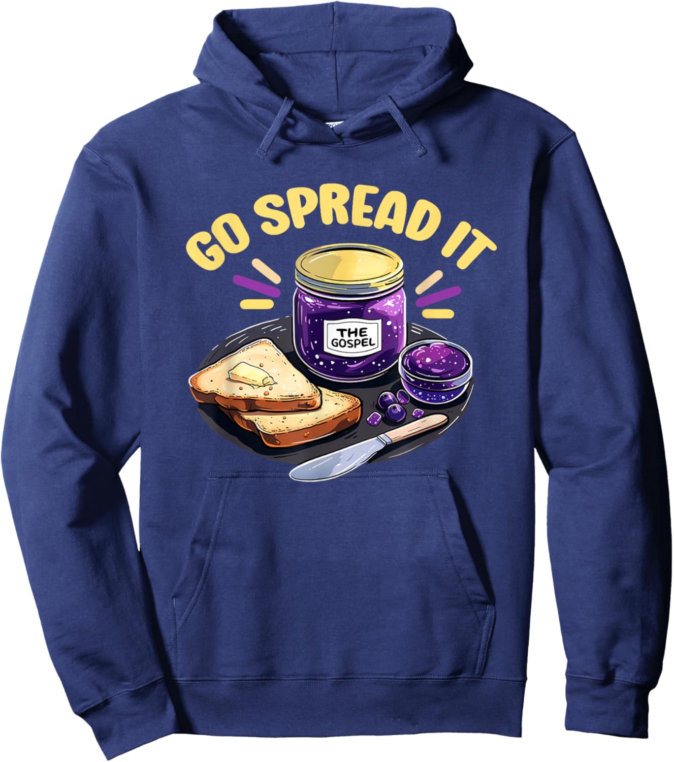 The Gospel Go Spread It T Shirt Jelly - Gospel Hoodie - Hoodie | Navy