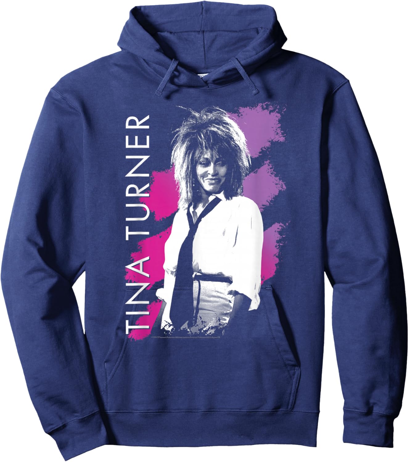 Tina Turner Purple Stripes Hoodie - Hoodie | Navy
