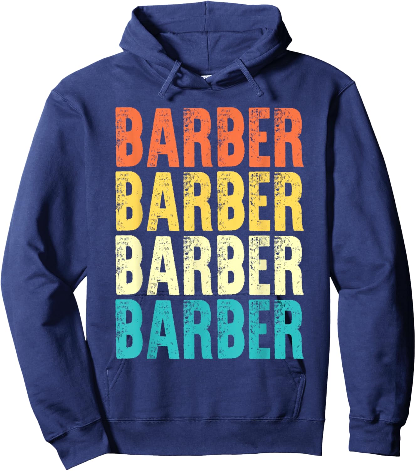 Barber Vintage Style Job Hoodie - Hoodie | Navy