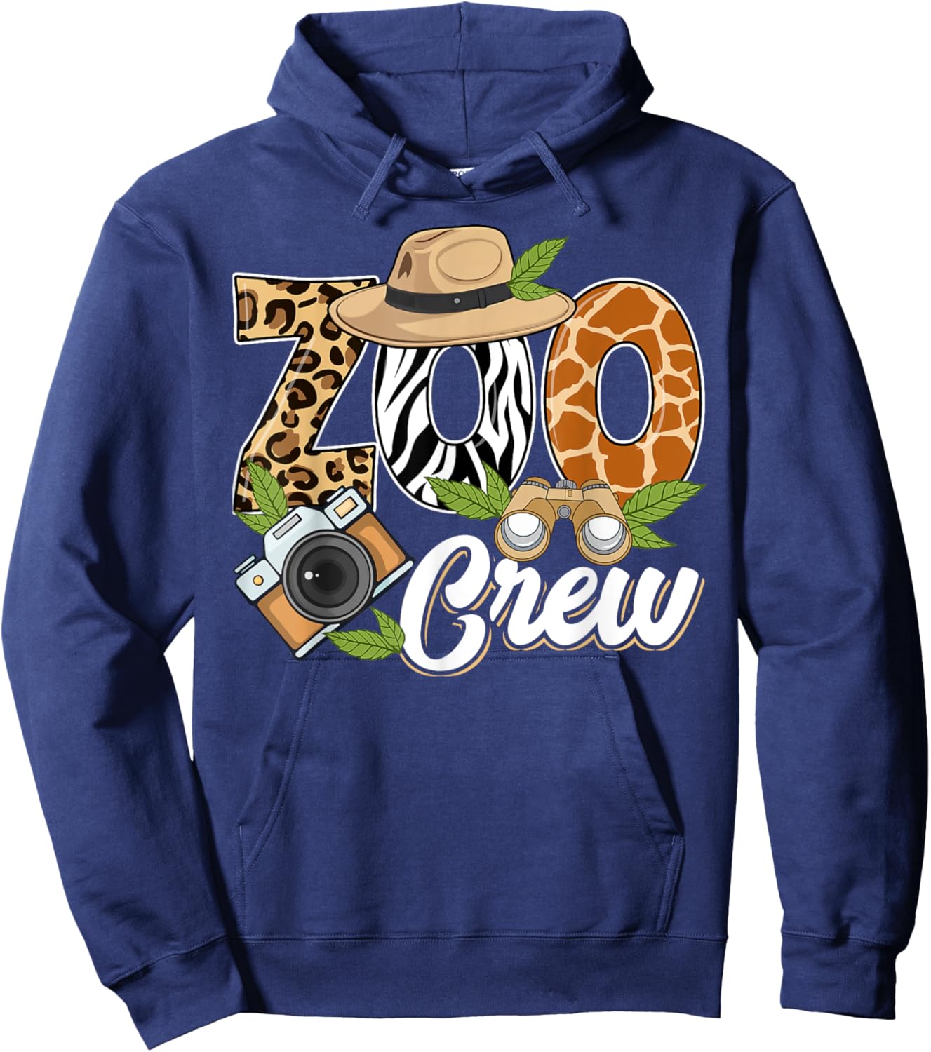 Zoo Crew Safari Animals Wildlife Animal Wild Field Trip Hoodie - Hoodie | Navy