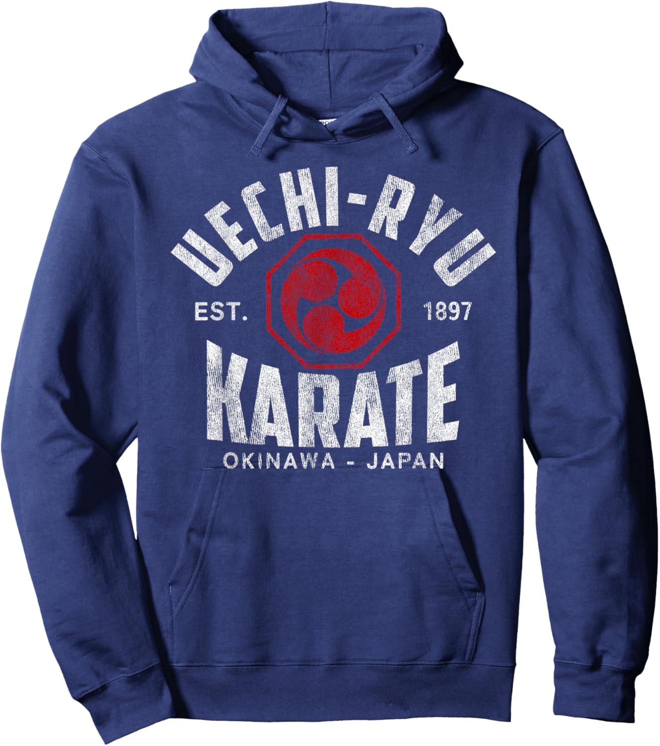 Uechi-Ryu Karate Do Martial Arts Japan Okinawa Vintage Hoodie - Hoodie | Navy