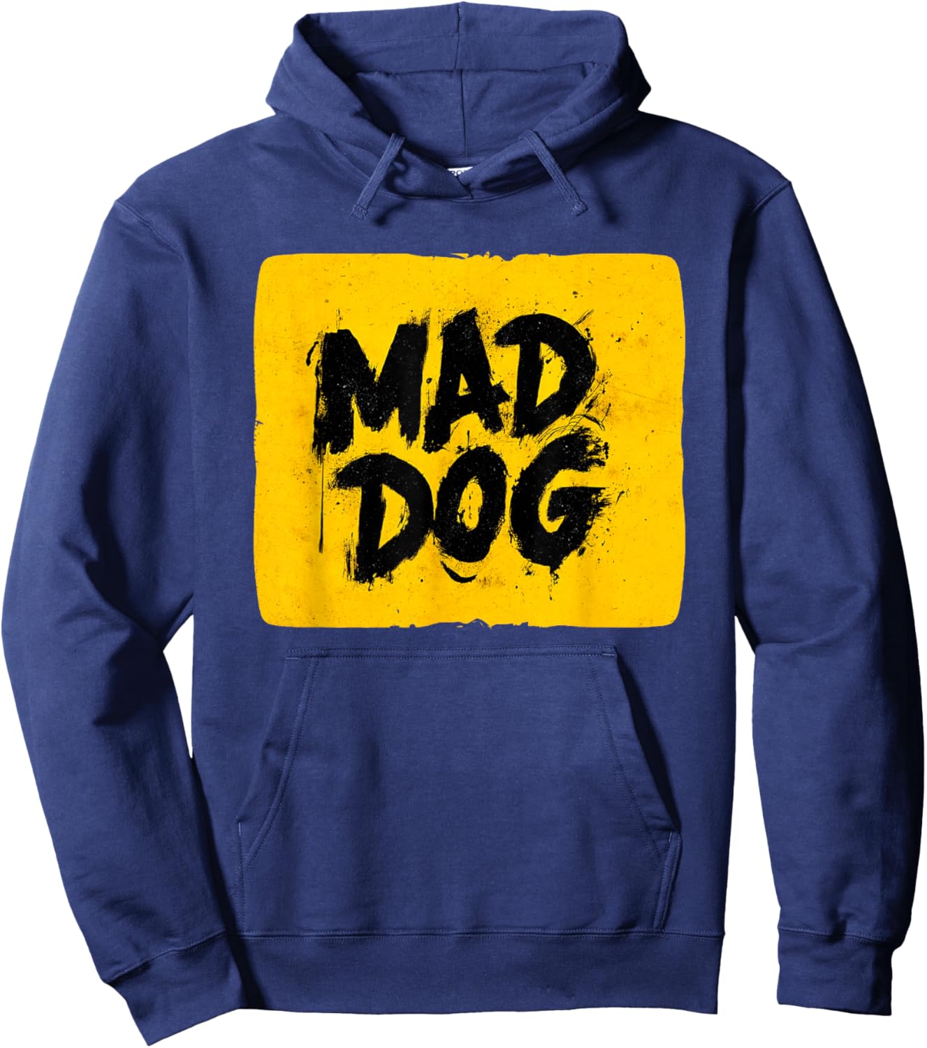 Bright Mad Dog Motto Hoodie - Hoodie | Navy