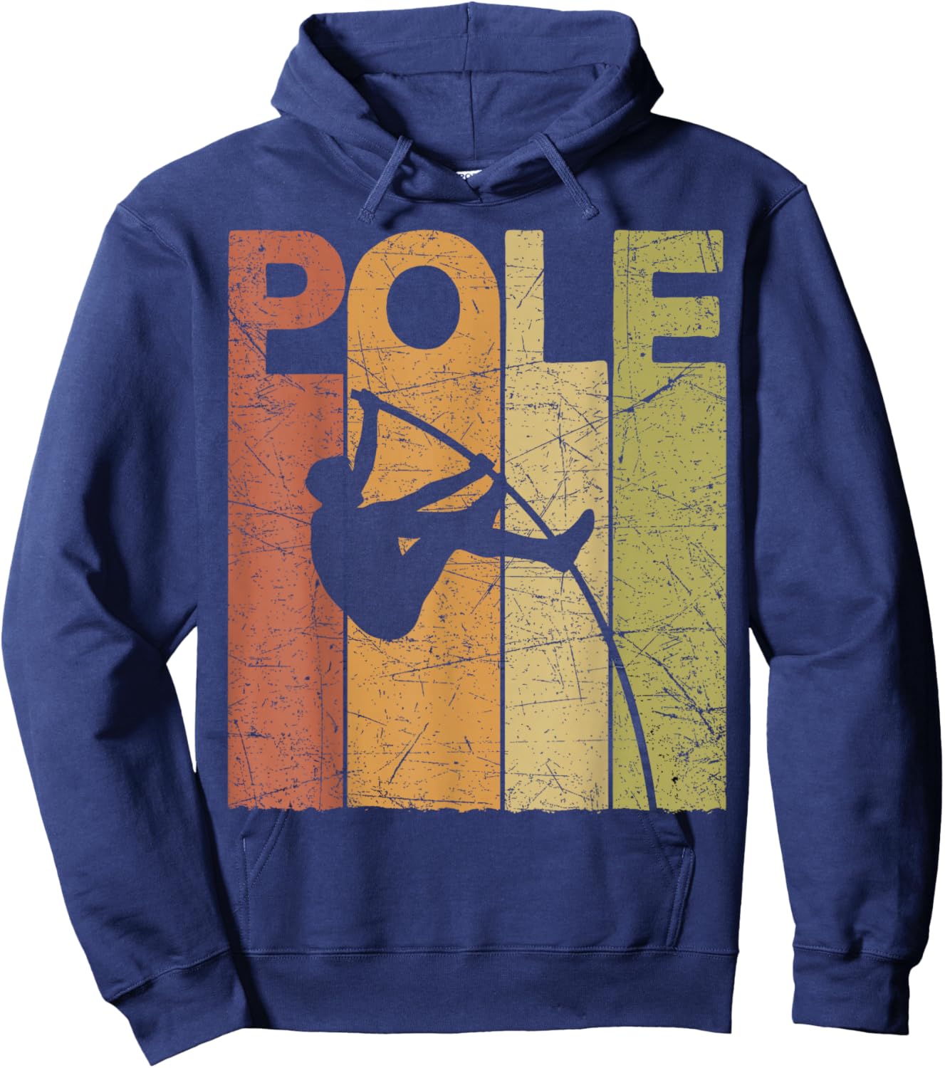 Saut à la Perche Vintage Saut à la Perche Saut à la Perche rétro Hoodie - Hoodie | Navy