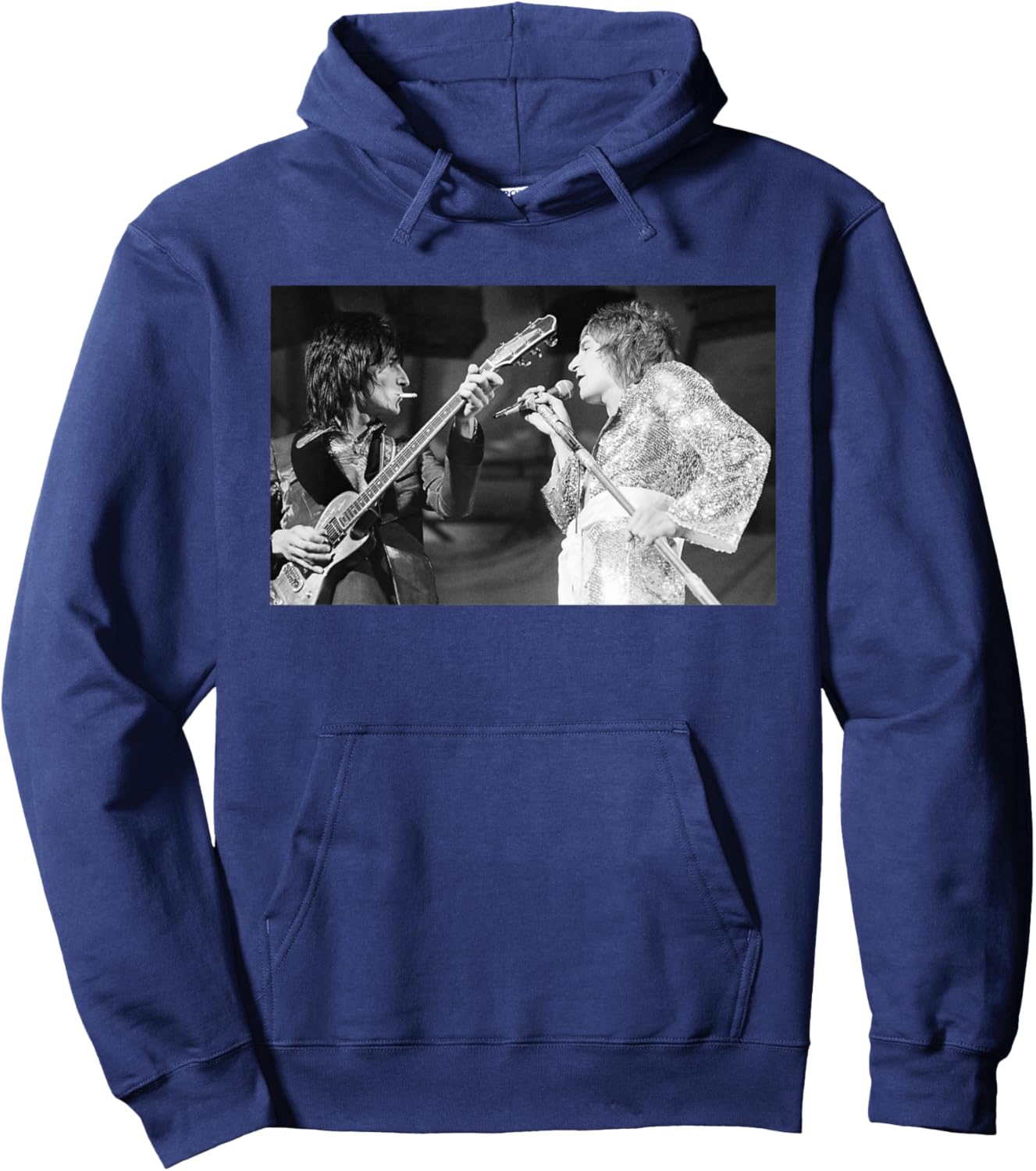 The Faces Ronnie Wood & Rod Stewart Reading Festival 1972 Hoodie - Hoodie | Navy