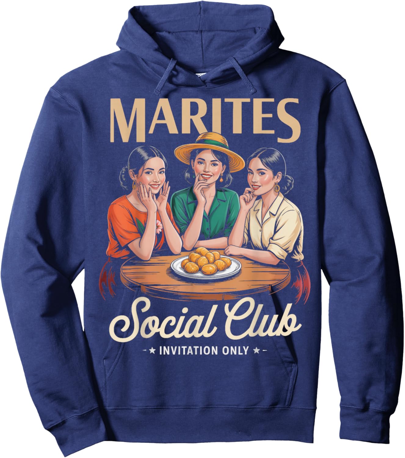 Marites Social Club Pinoy Pinay Filipino Country Philippines Hoodie - Hoodie | Navy