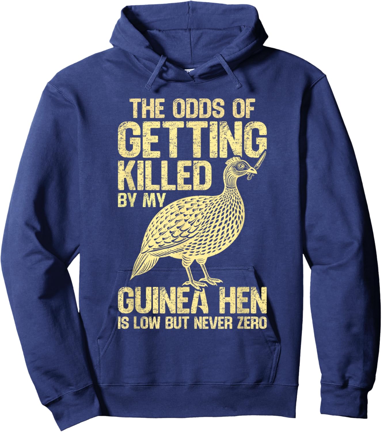 Guinea Hen Guinea Fowl Hoodie - Hoodie | Navy