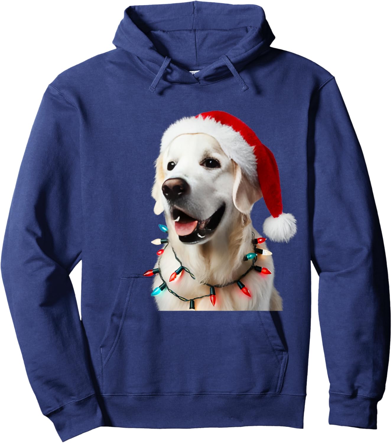 Christmas English Cream Golden Retriever Mom Dog Puppy Xmas Hoodie - Hoodie | Navy
