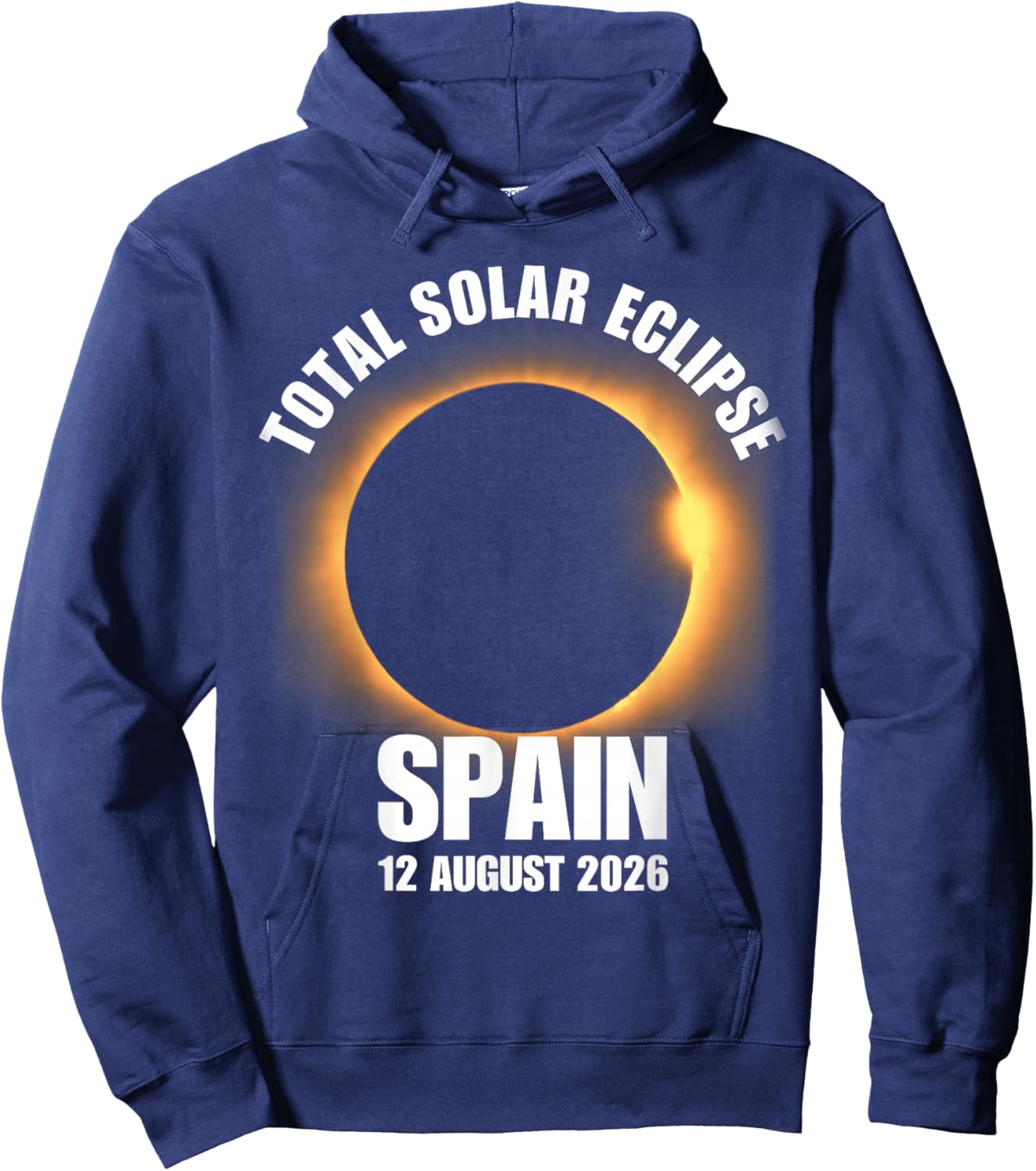 Totale Sonnenfinsternis Spanien 12. August 2026 Astronomie-Liebhaber Hoodie - Hoodie | Navy