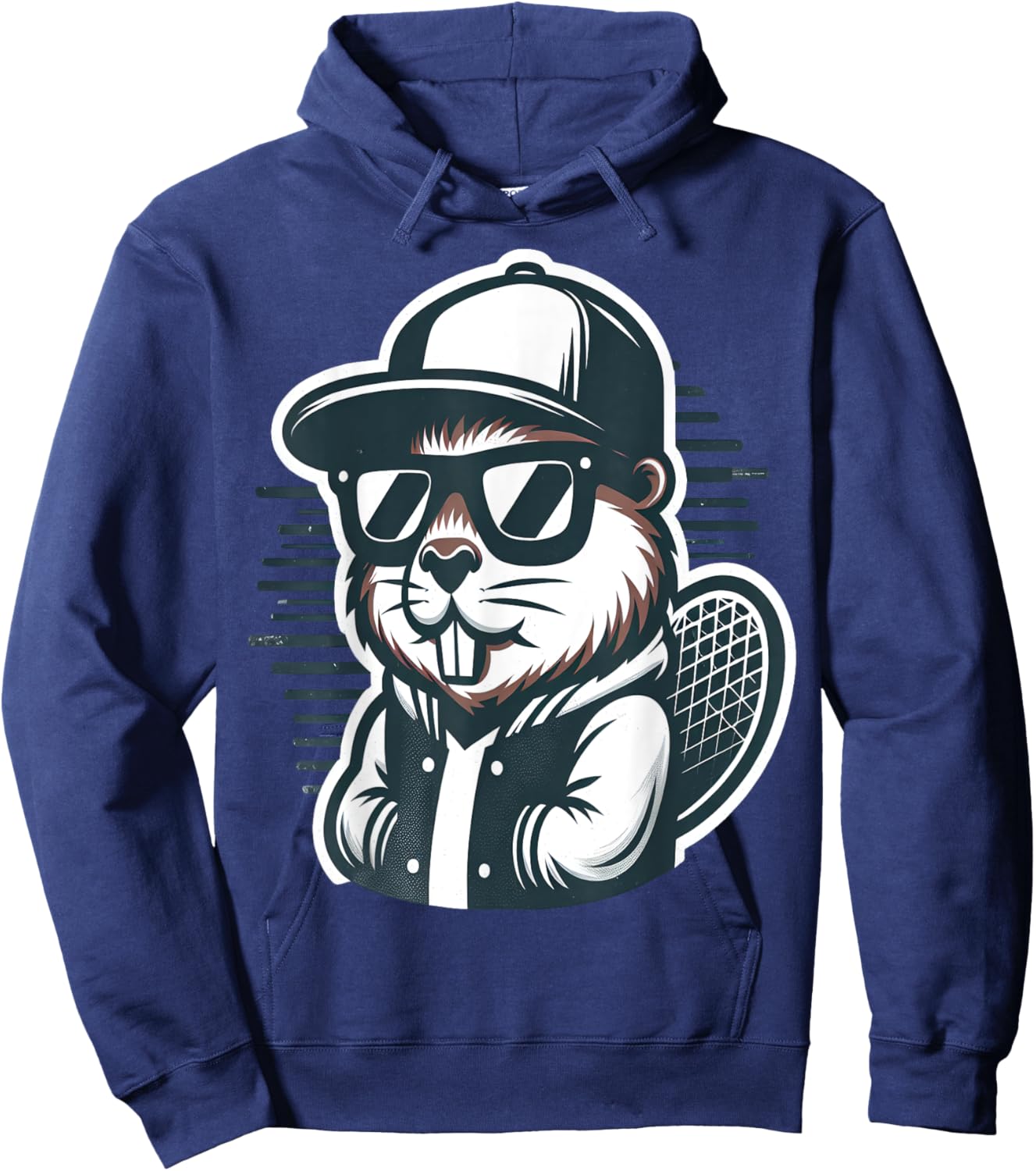 Vintage Beaver Hoodie - Hoodie | Navy