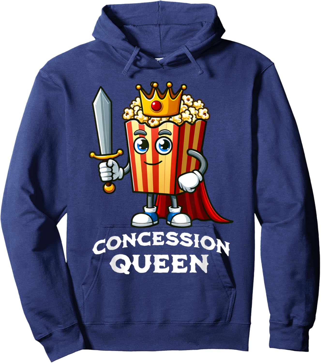 Concession Movie Queen Funny Movie Lovers Saying Hoodie - Hoodie | Navy