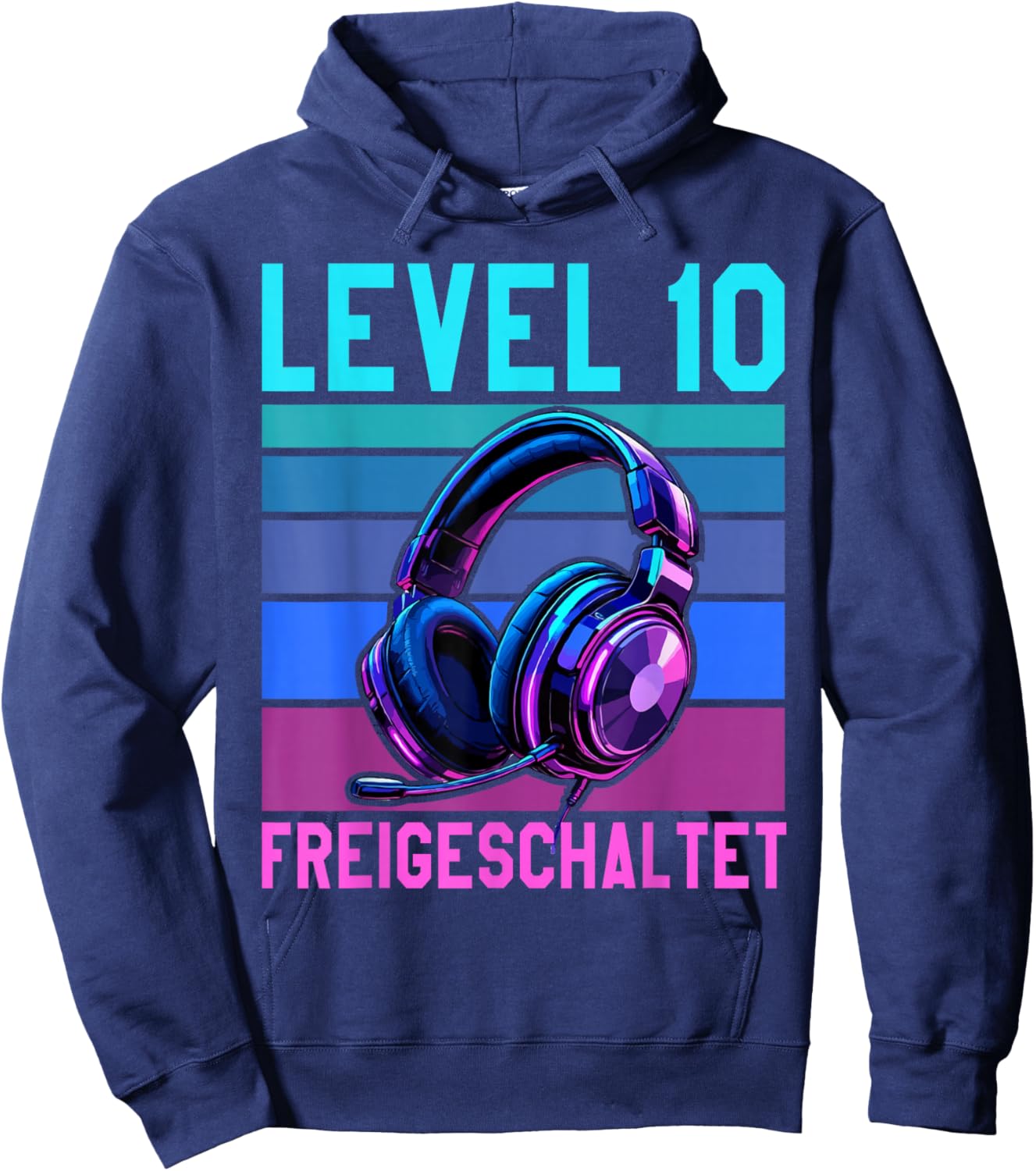 10. Geburtstag 2016 Junge Mädchen Gamer Level 10 Jahre Hoodie - Hoodie | Navy
