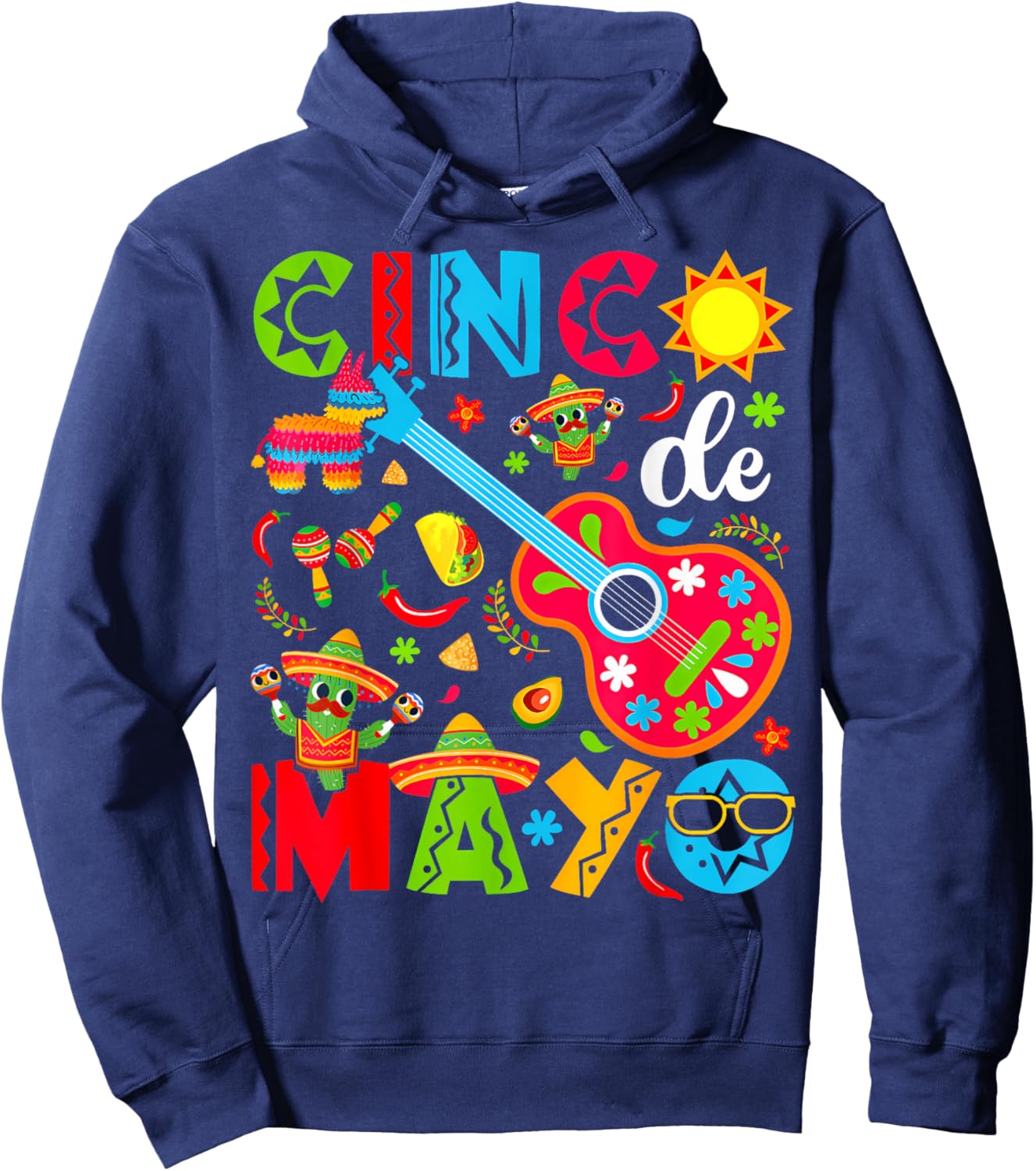 Cinco De Mayo Mexican Fiesta 5 De Mayo Women Men Girls Hoodie - Hoodie | Navy