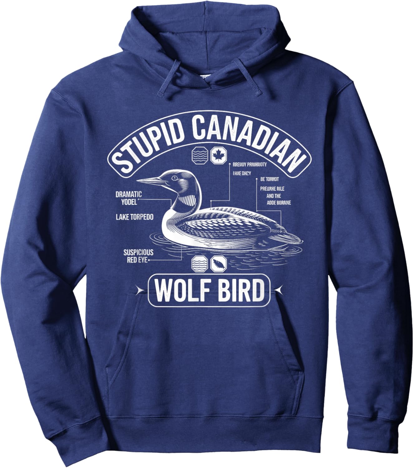 Canadien Stupide Drôle Hoodie - Hoodie | Navy