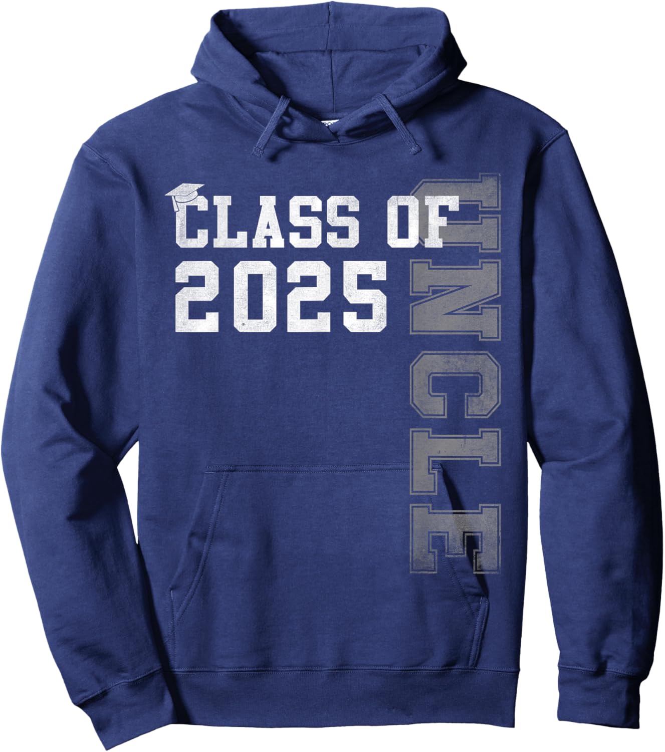 Uncle Senior 2025 Proud Uncle Of A Class Of 2025 Graduation Hoodie - Hoodie | Navy