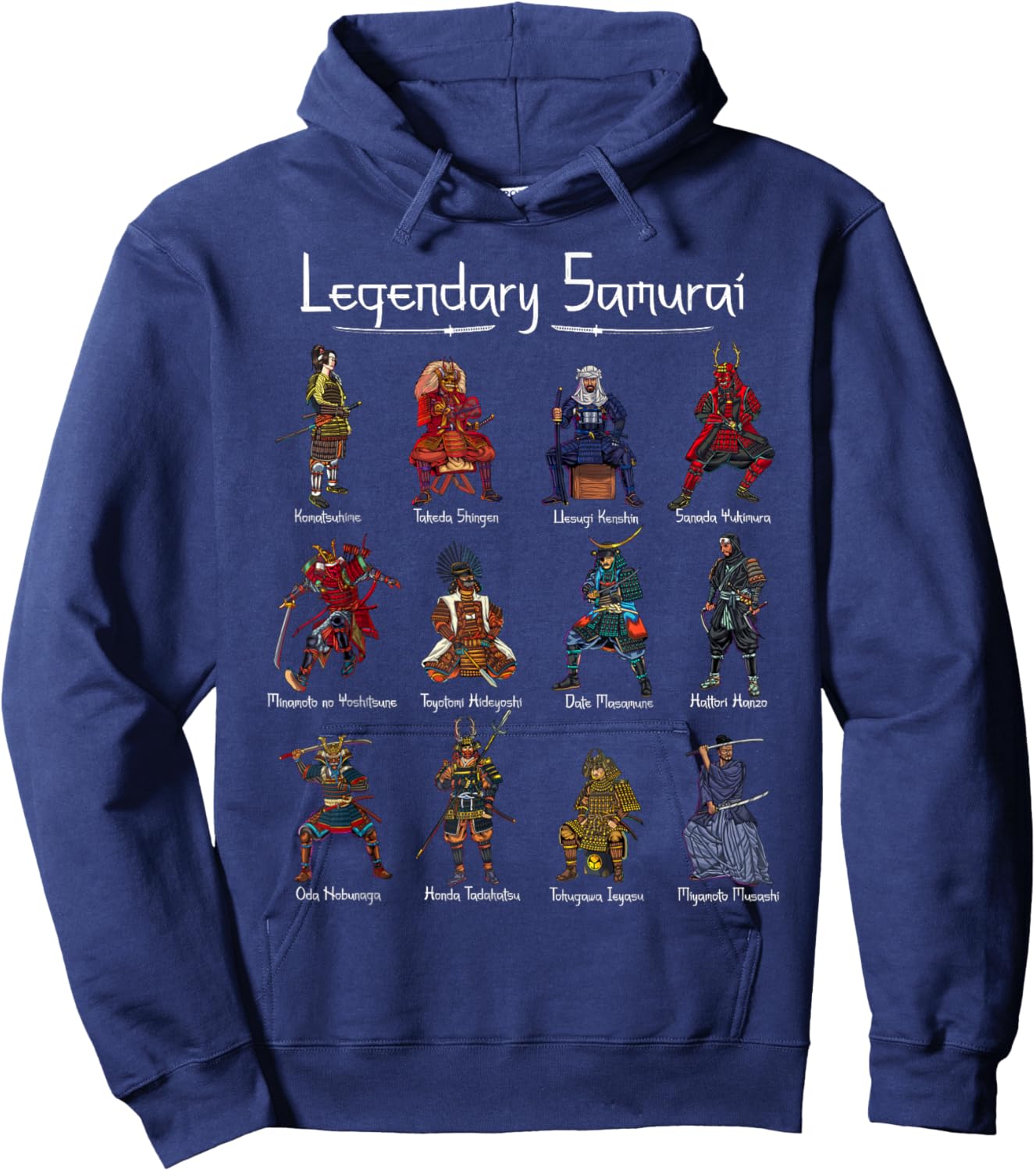 Japanese Martial Arts - Legendary Samurai Hoodie - Hoodie | Navy
