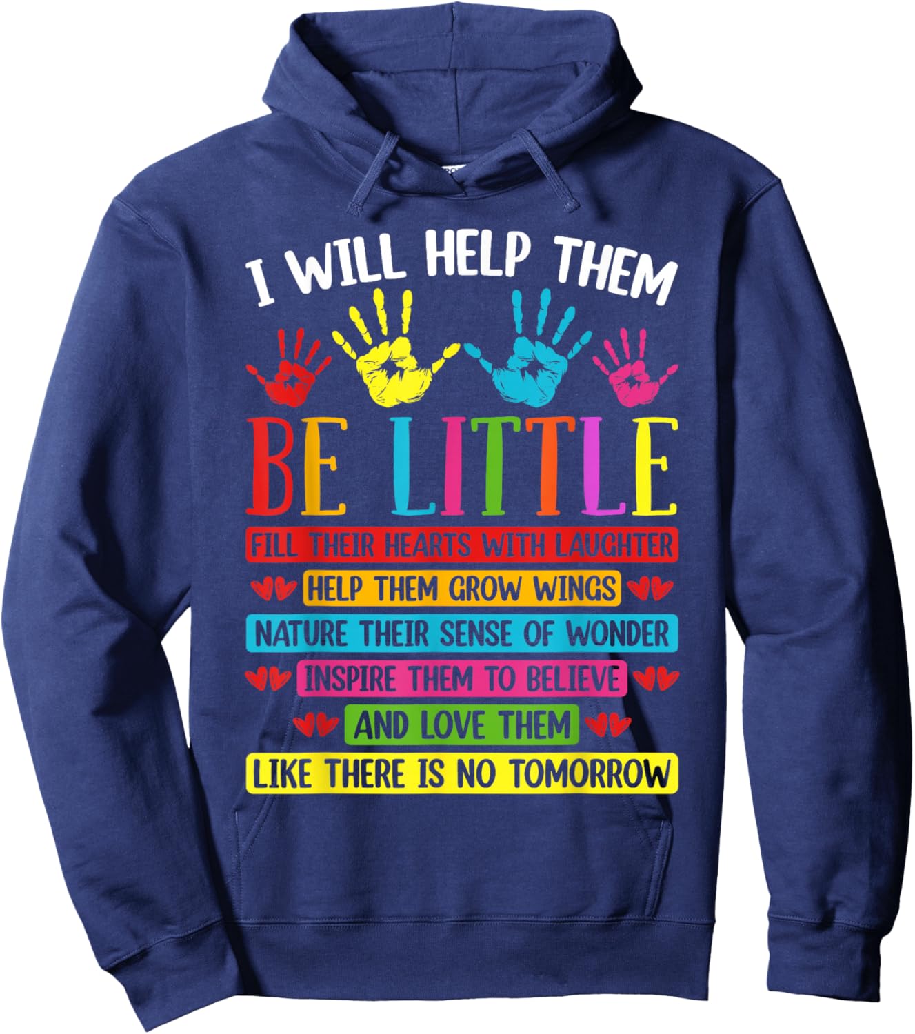 Daycare Teacher Child Care Day Care Childcare Provider Hoodie - Hoodie | Navy