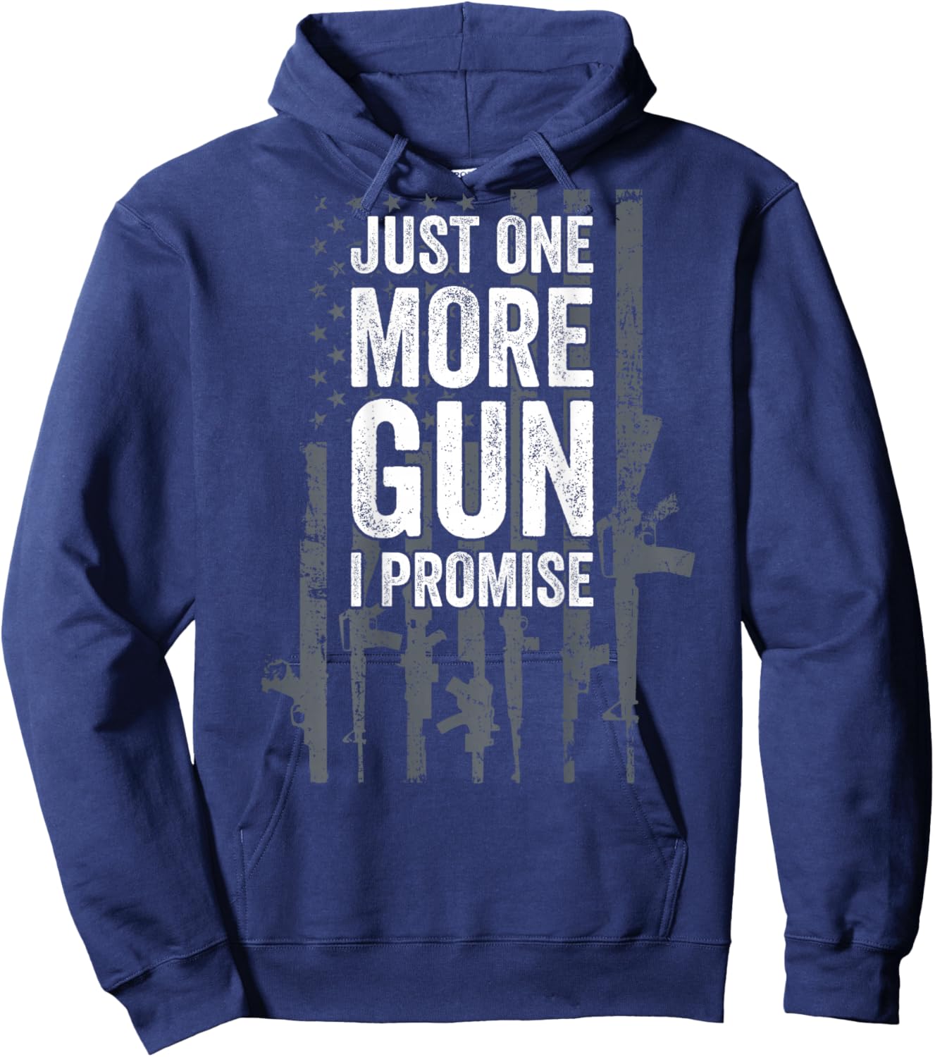 Just One More I Promise Funny Dad Joke - ON Back Hoodie - Hoodie | Navy
