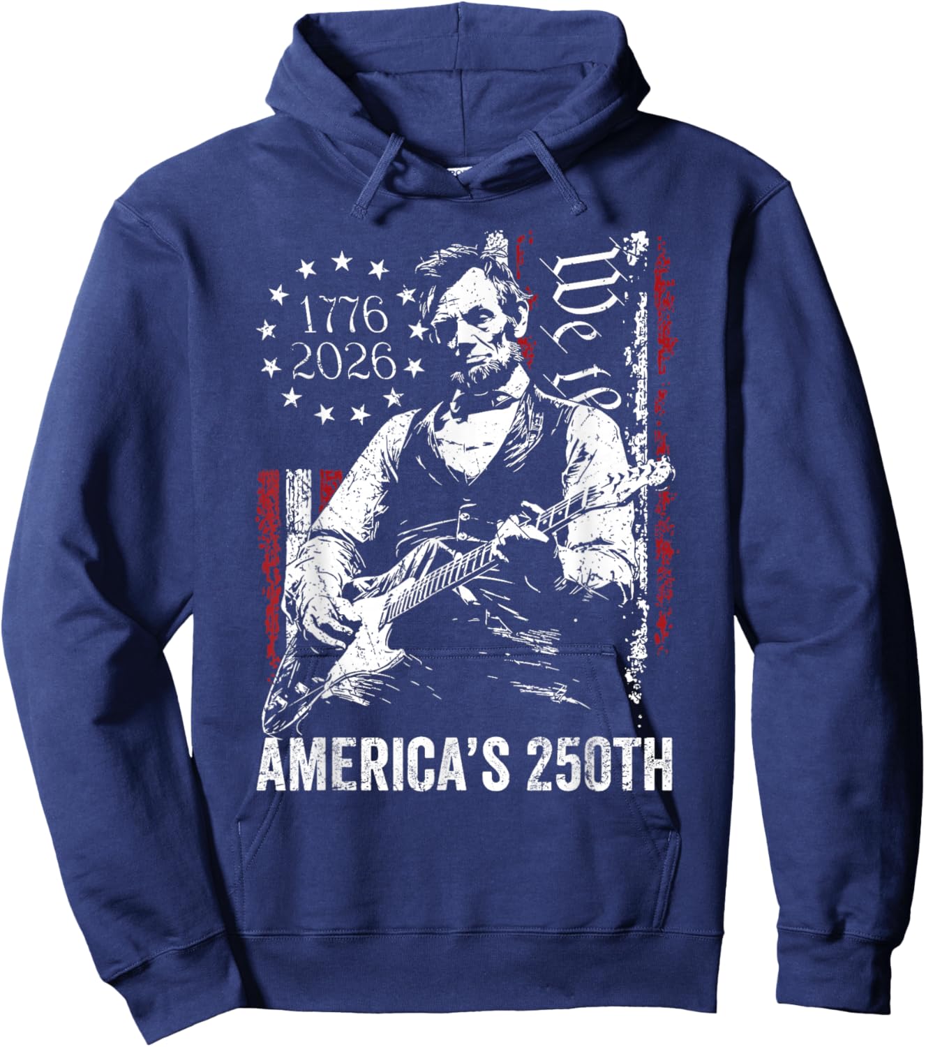 250 Years American 250th Anniversary USA Patriotic 4th July Hoodie - Hoodie | Navy