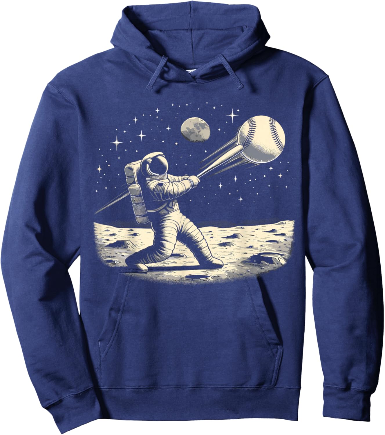 Astronaut Baseball Funny Space Baseball Hoodie - Hoodie | Navy