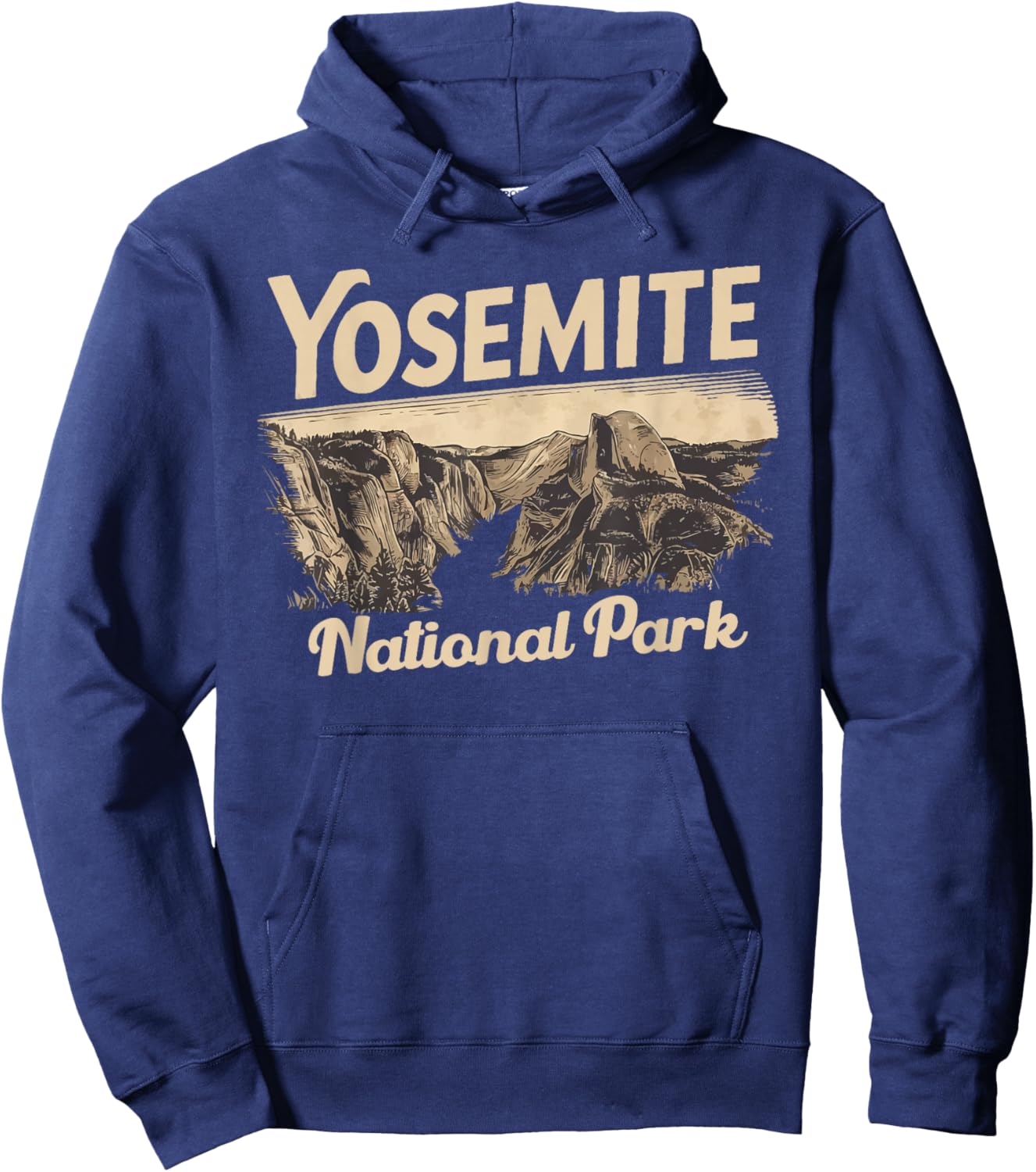 Yosemite National Park-Half Dome California Travel Souvenir Hoodie - Hoodie | Navy