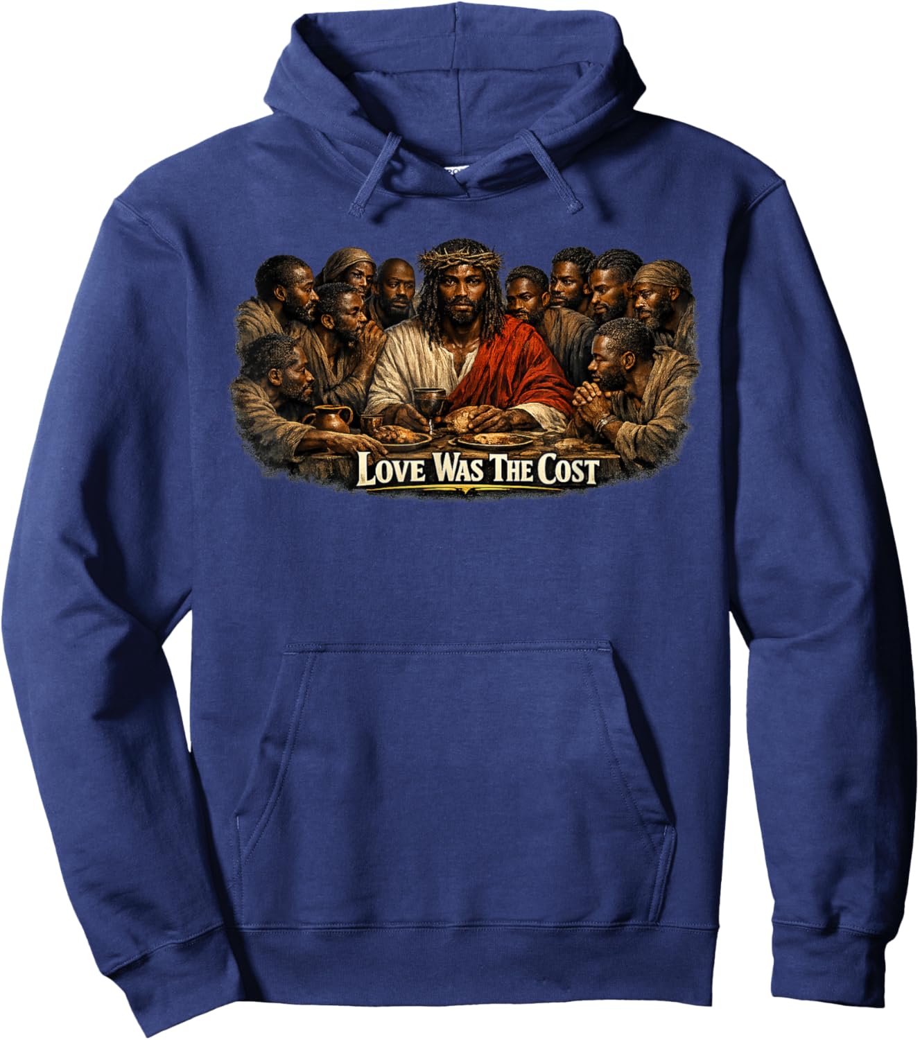 Black Jesus, Last Supper, Jesus Hoodie - Hoodie | Navy