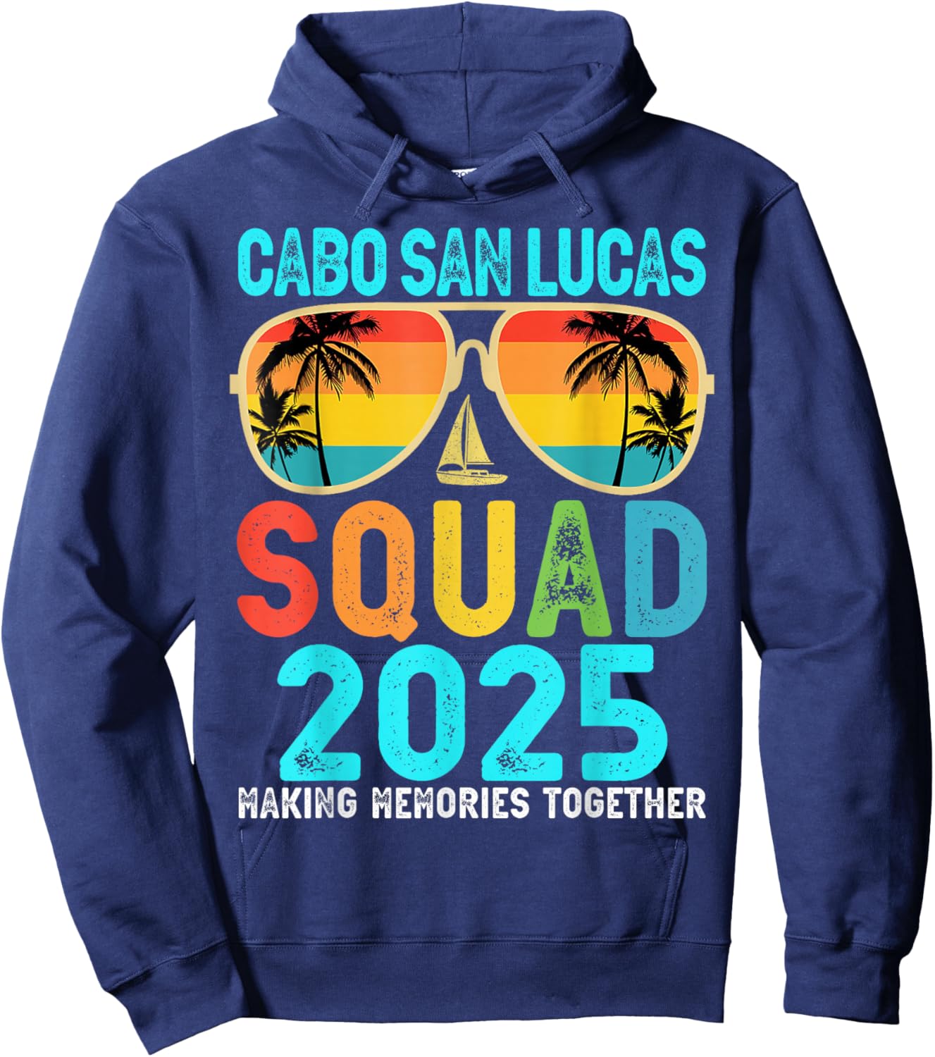 Cabo San Lucas Squad 2025 Vacation Friends Family Matching Hoodie - Hoodie | Navy