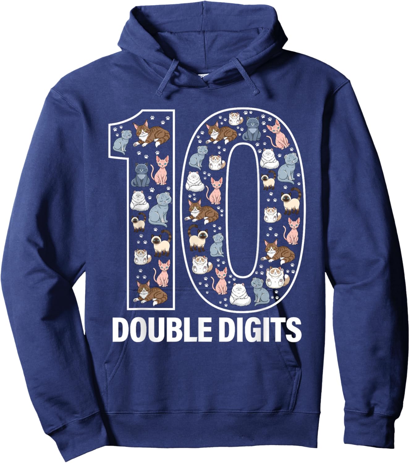 T-Shirt Hoodie - Hoodie | Navy