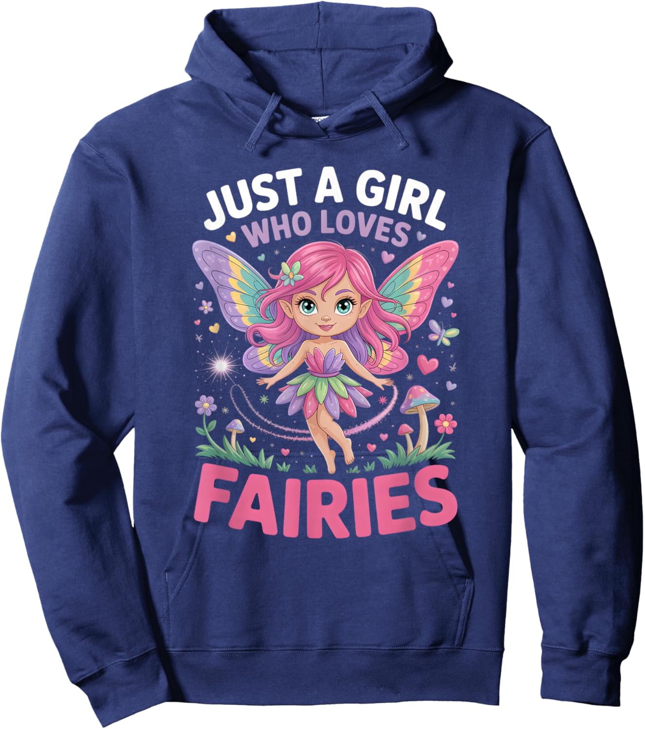Girls Fairy Hoodie - Hoodie | Navy