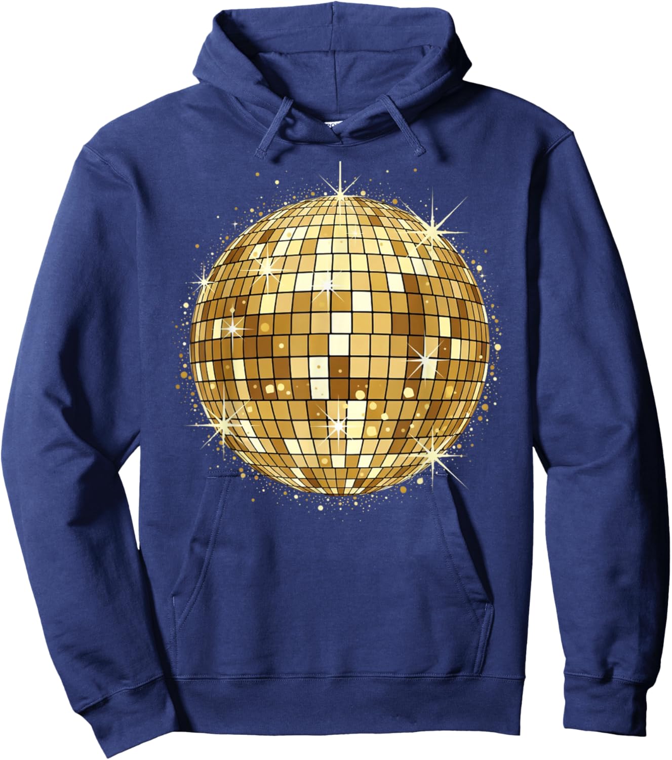 Retro Party Disco Ball Hoodie - Hoodie | Navy