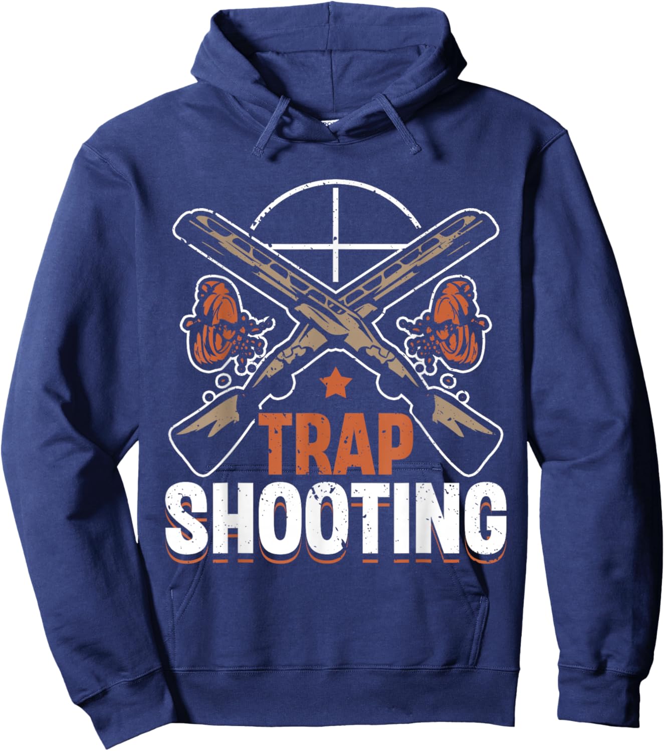 Trap Shooting Skeet Shotgun Pull Clay Pigeon Shooting Hoodie - Hoodie | Navy