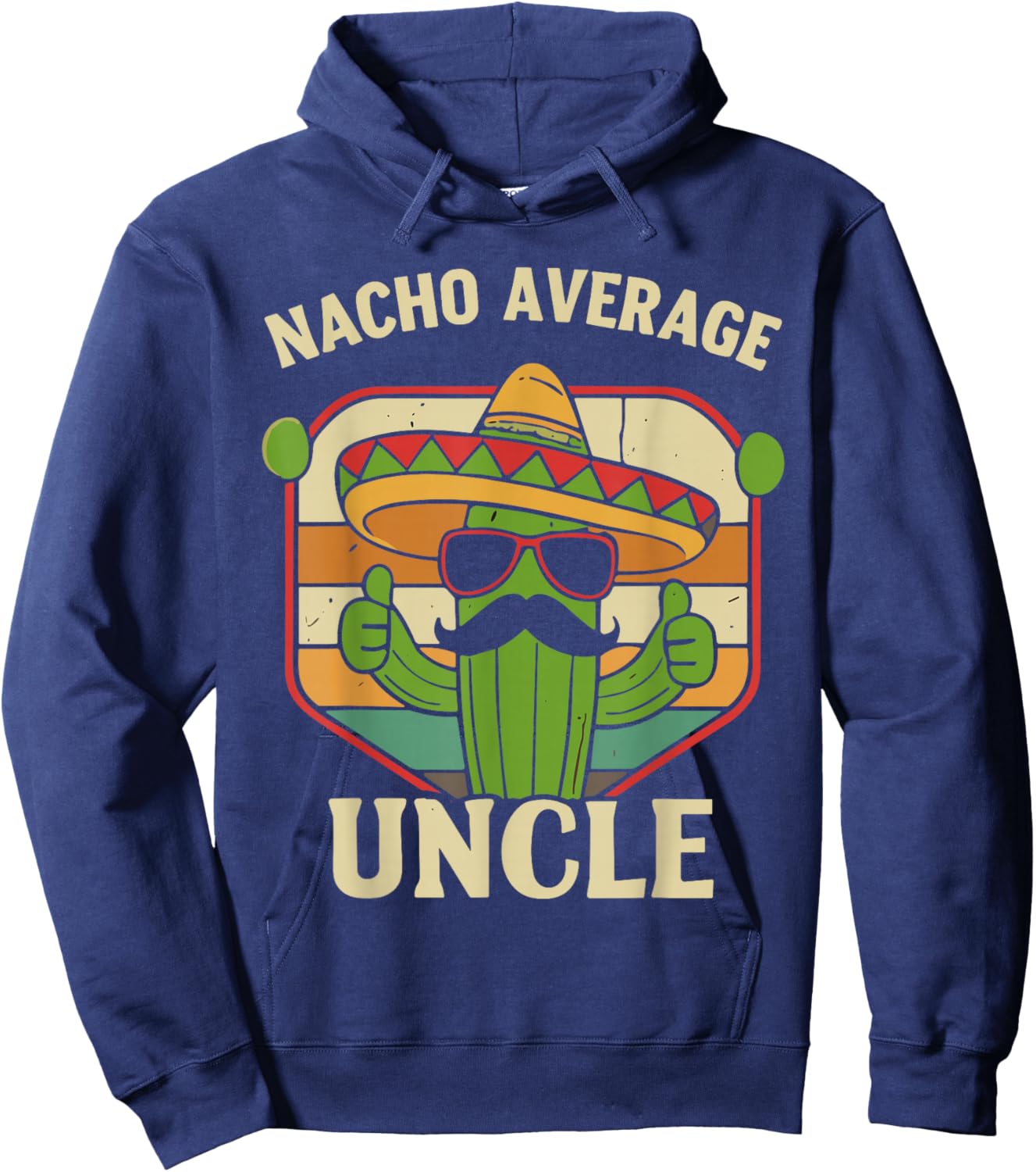 Retro Favorite Uncle Shirt, Vintage Best Uncle Ever Hoodie - Hoodie | Navy
