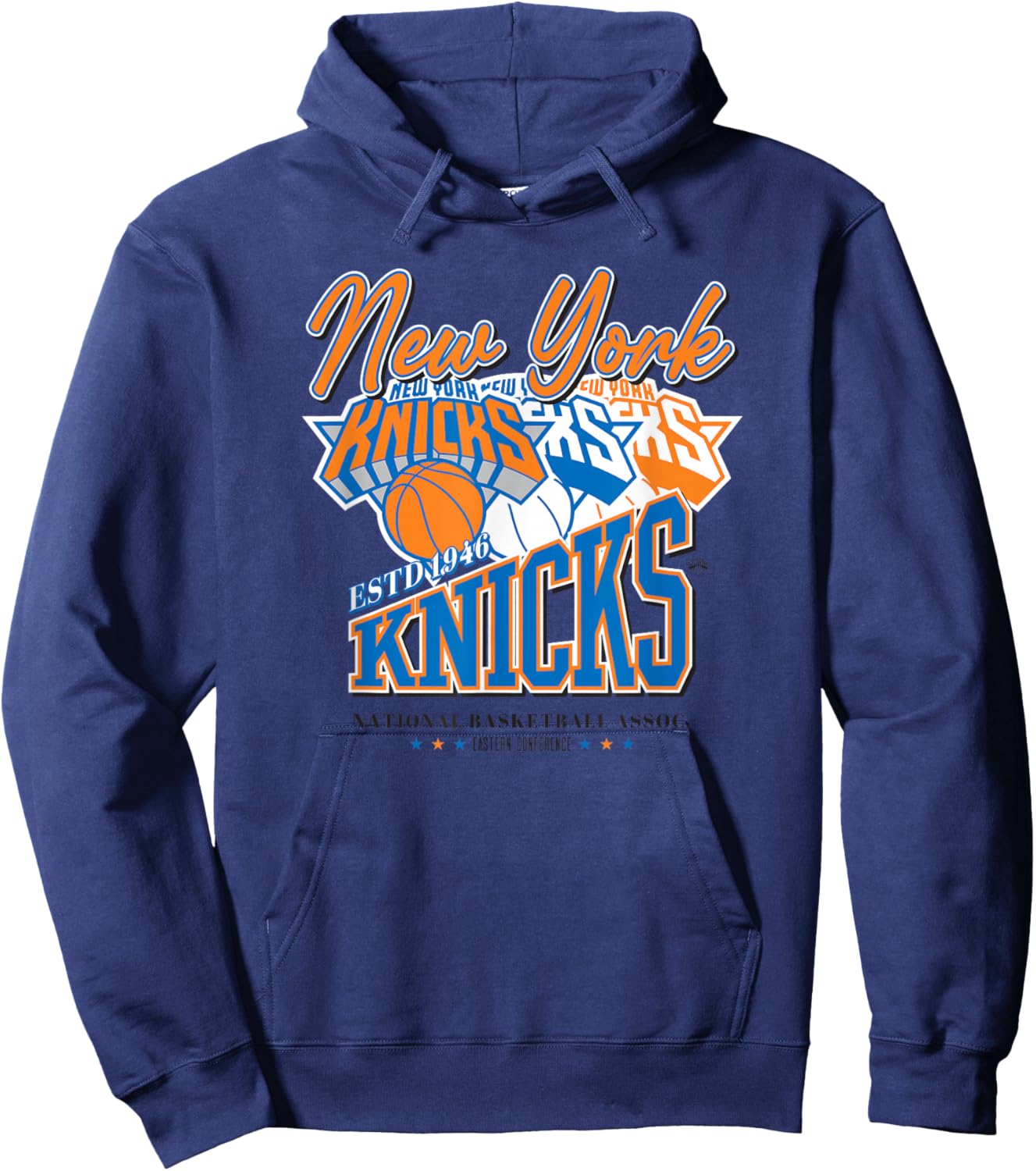 NBA Official New York Knicks Triple Threat Hoodie - Hoodie | Navy