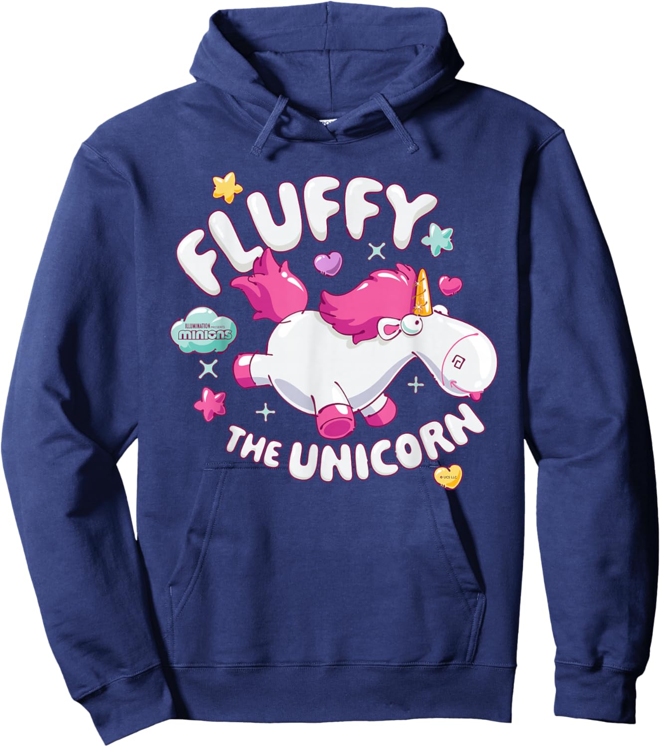 Minions Fluffy The Unicorn Hoodie - Hoodie | Navy